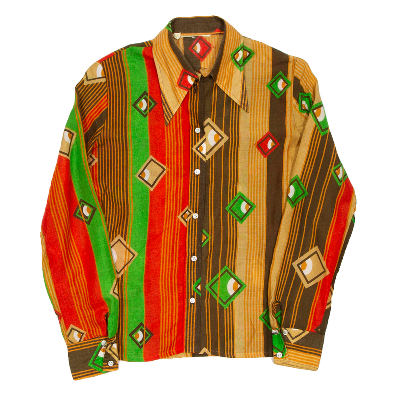 Buy Womens Shirt Brown Crazy Pattern Long Sleeve S Refurbished - $18.19 Womens Shirt Brown Crazy Pattern Long Sleeve S Refurbished - N/A refurbished available on Cerqular