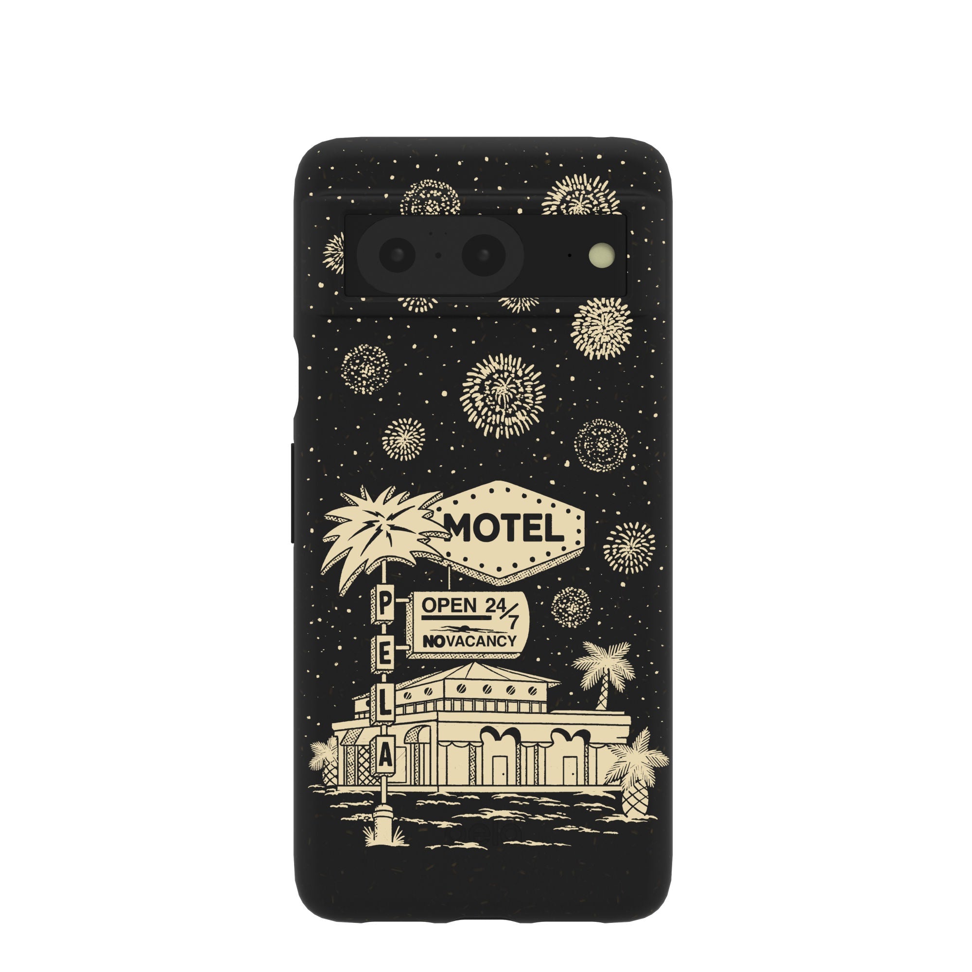 Black Motel Pela Google Pixel 8 Case Refurbished - Pela Case refurbished available on Cerqular