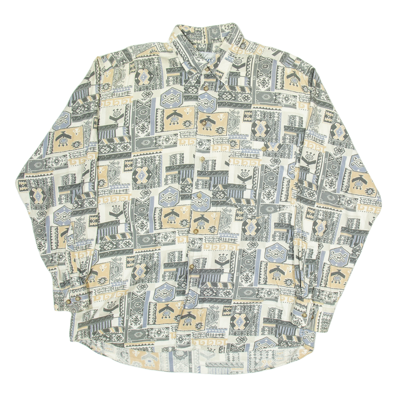 Buy BLUE PALACE Mens Shirt Grey Crazy Pattern Long Sleeve L Refurbished - $15.59 BLUE PALACE Mens Shirt Grey Crazy Pattern Long Sleeve L Refurbished - N/A refurbished available on Cerqular