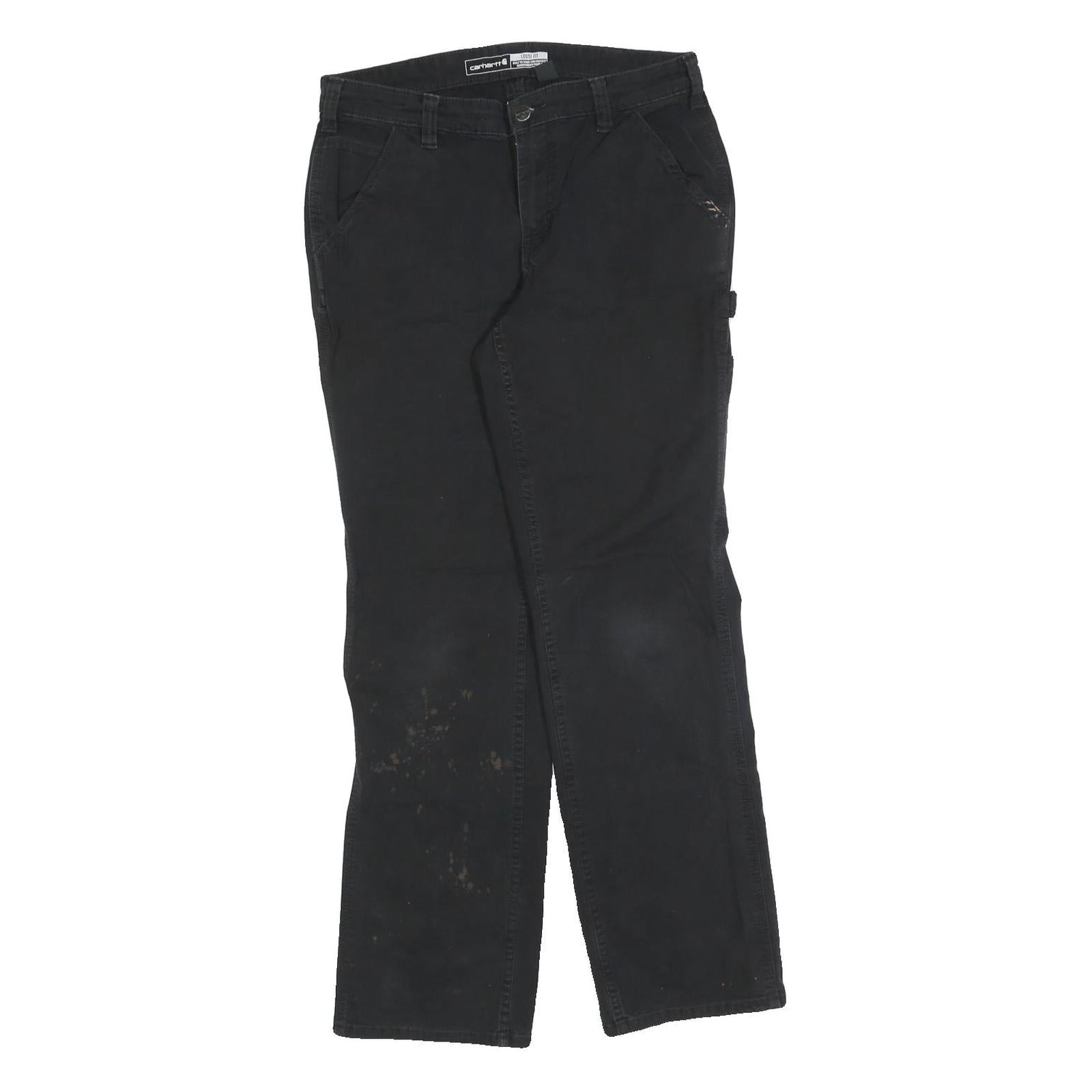 Buy CARHARTT Womens Cotton Blend Black Relaxed Straight Trousers W30 L30 Workwear Refurbished - $40.29 CARHARTT Womens Cotton Blend Black Relaxed Straight Trousers W30 L30 Workwear Refurbished - N/A refurbished available on Cerqular