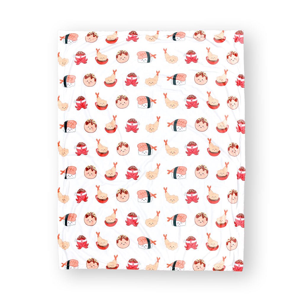 Minky Fleece Sensory Baby Blanket - Izakaya Refurbished - The Wee Bean refurbished available on Cerqular