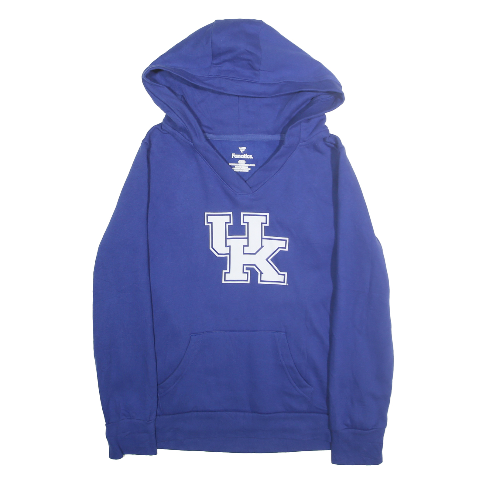 FANATICS Womens Blue UK Logo Hoodie L Cotton Blend Casual Refurbished - N/A refurbished available on Cerqular