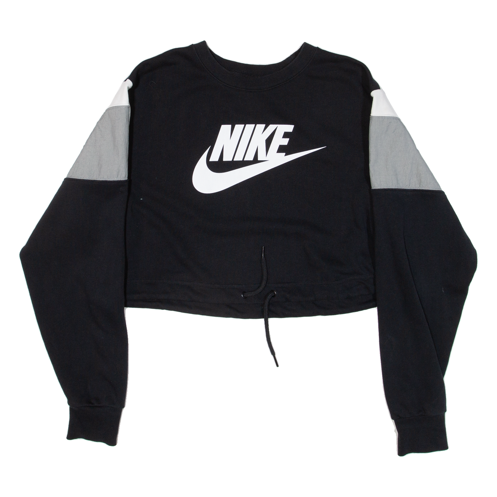 NIKE Cropped Womens Sweatshirt Black S Refurbished - N/A refurbished available on Cerqular