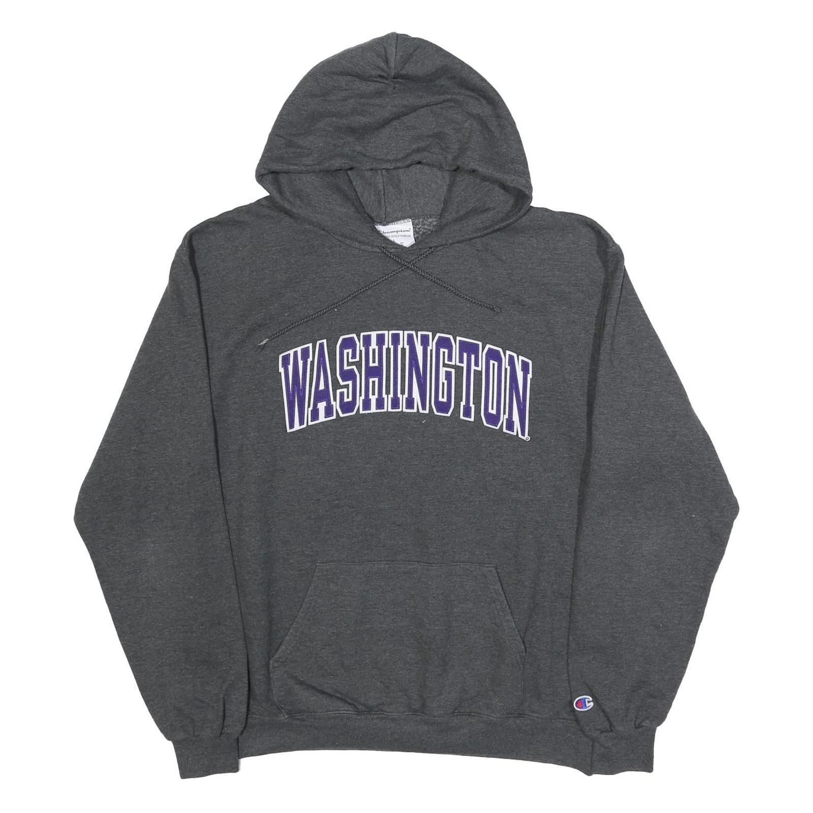 CHAMPION Mens Grey Washington Pullover Hoodie L Casual Cotton Blend Sweatshirt Refurbished - N/A refurbished available on Cerqular