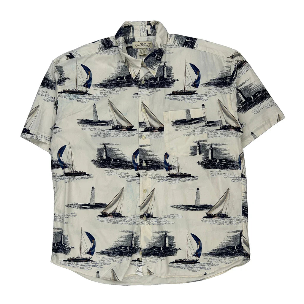 Buy Natural Issue Graphic Short Sleeve Shirt - XL Black Cotton Refurbished - $22.10 Natural Issue Graphic Short Sleeve Shirt - XL Black Cotton Refurbished - Thrifted (note: this is a term often used to describe second- refurbished available on Cerqular