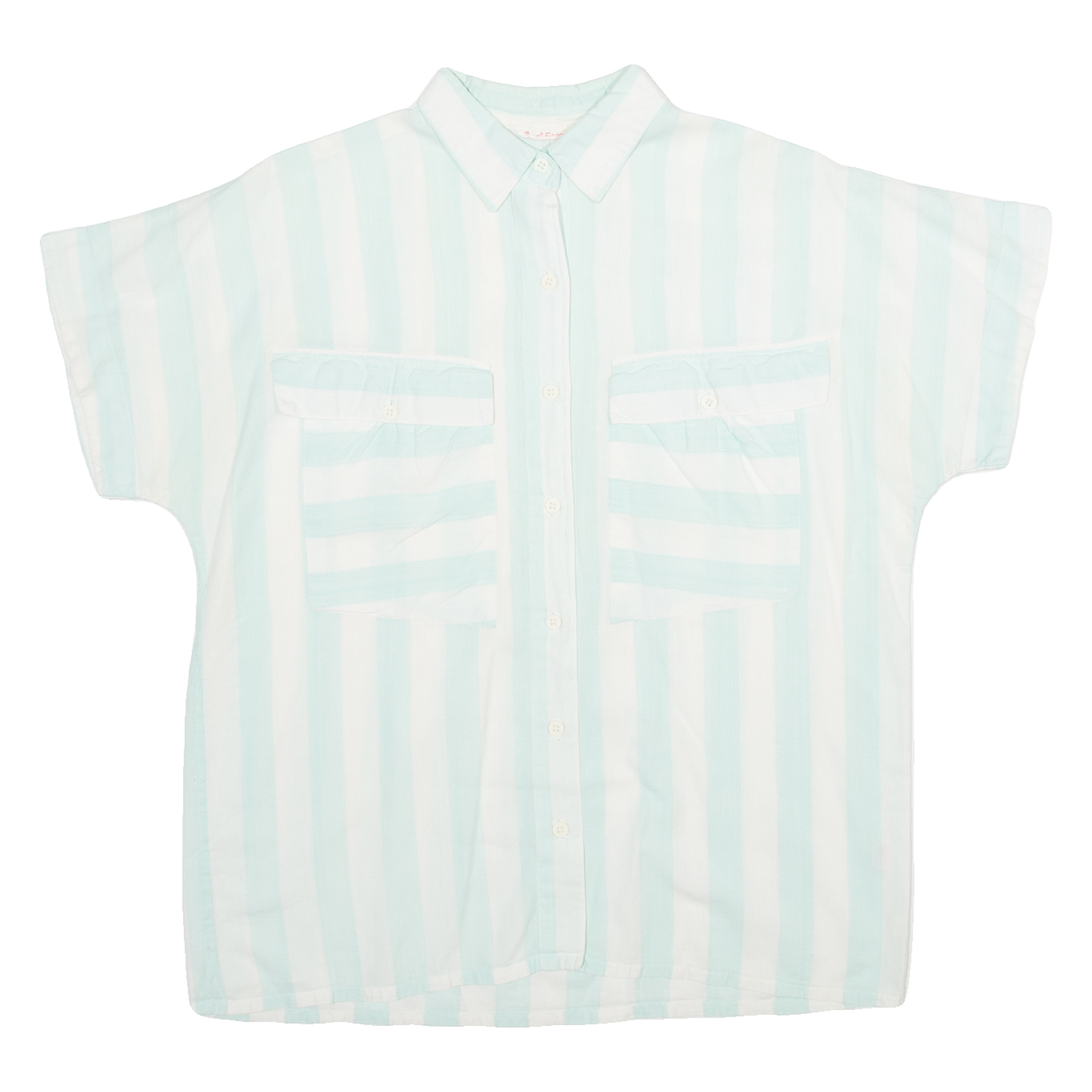LOST SCENE Womens Shirt Blue Striped M Refurbished - N/A refurbished available on Cerqular
