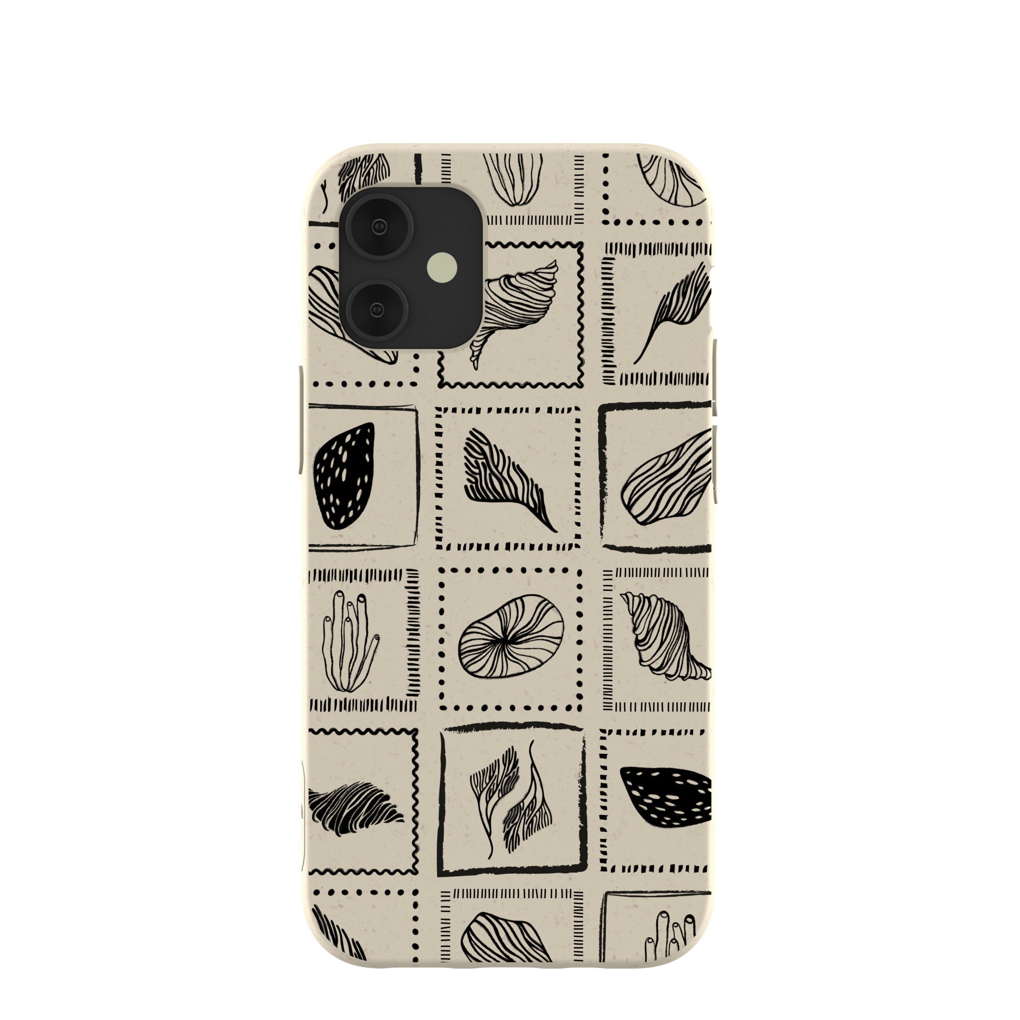 London Fog Coral Tiles iPhone 12 Mini Case Refurbished - Pela Case refurbished available on Cerqular