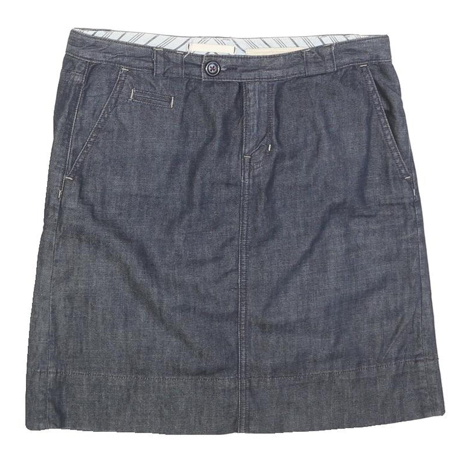 LIMITED EDITION Womens Blue Denim Straight Knee Length Woven Skirt M Cotton Refurbished - N/A refurbished available on Cerqular