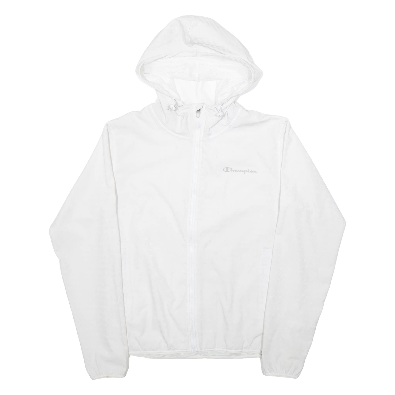 CHAMPION Mens Jacket White Hooded S Refurbished - N/A refurbished available on Cerqular