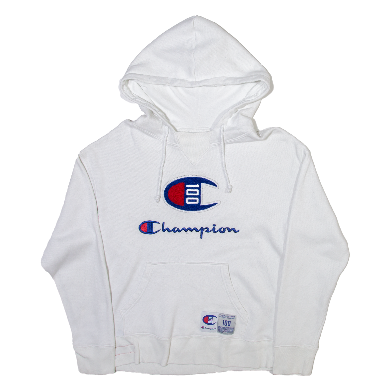 CHAMPION Mens White Hoodie S Refurbished - N/A refurbished available on Cerqular