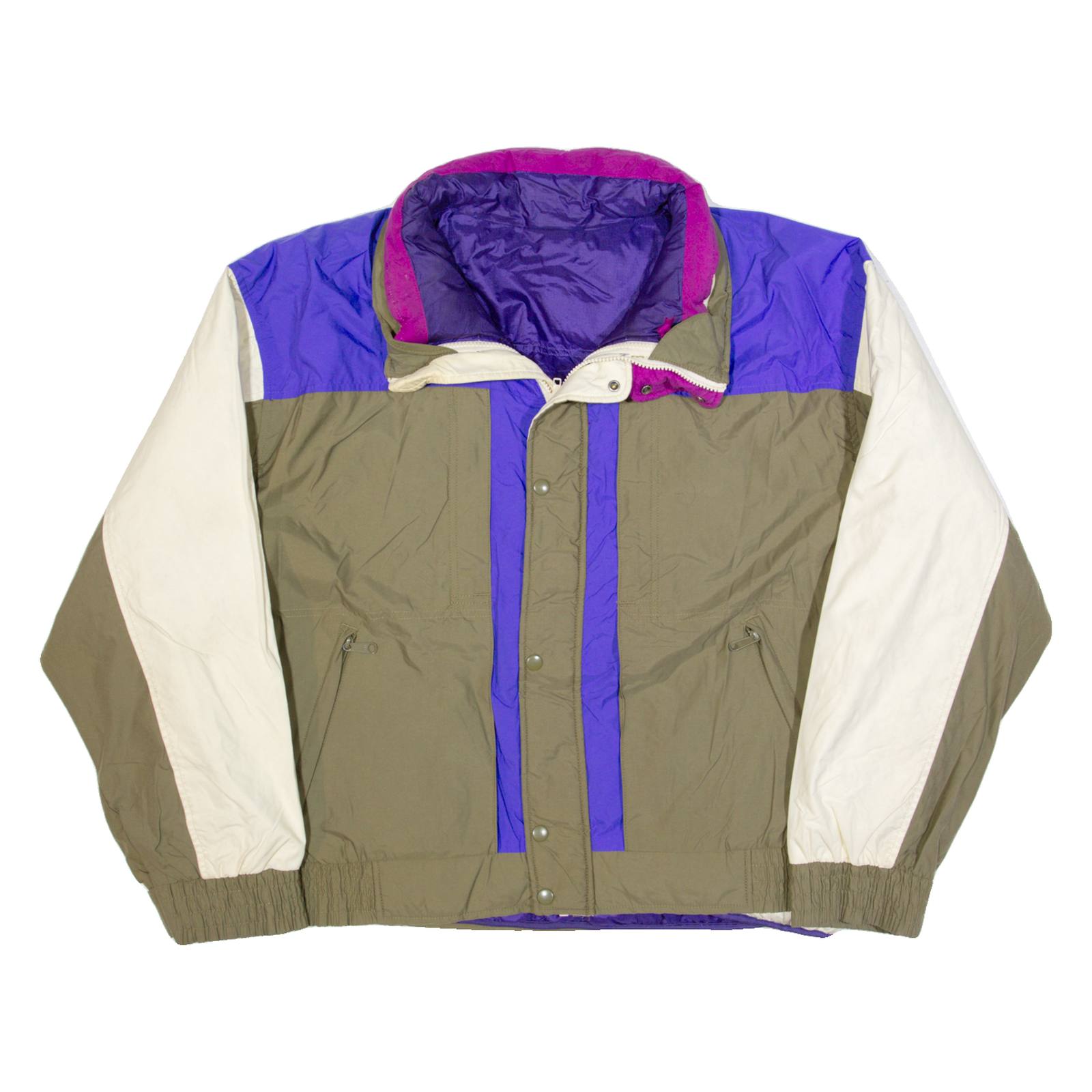 WOOLRICH Mens Jacket Green Colourblock XL Refurbished - N/A refurbished available on Cerqular