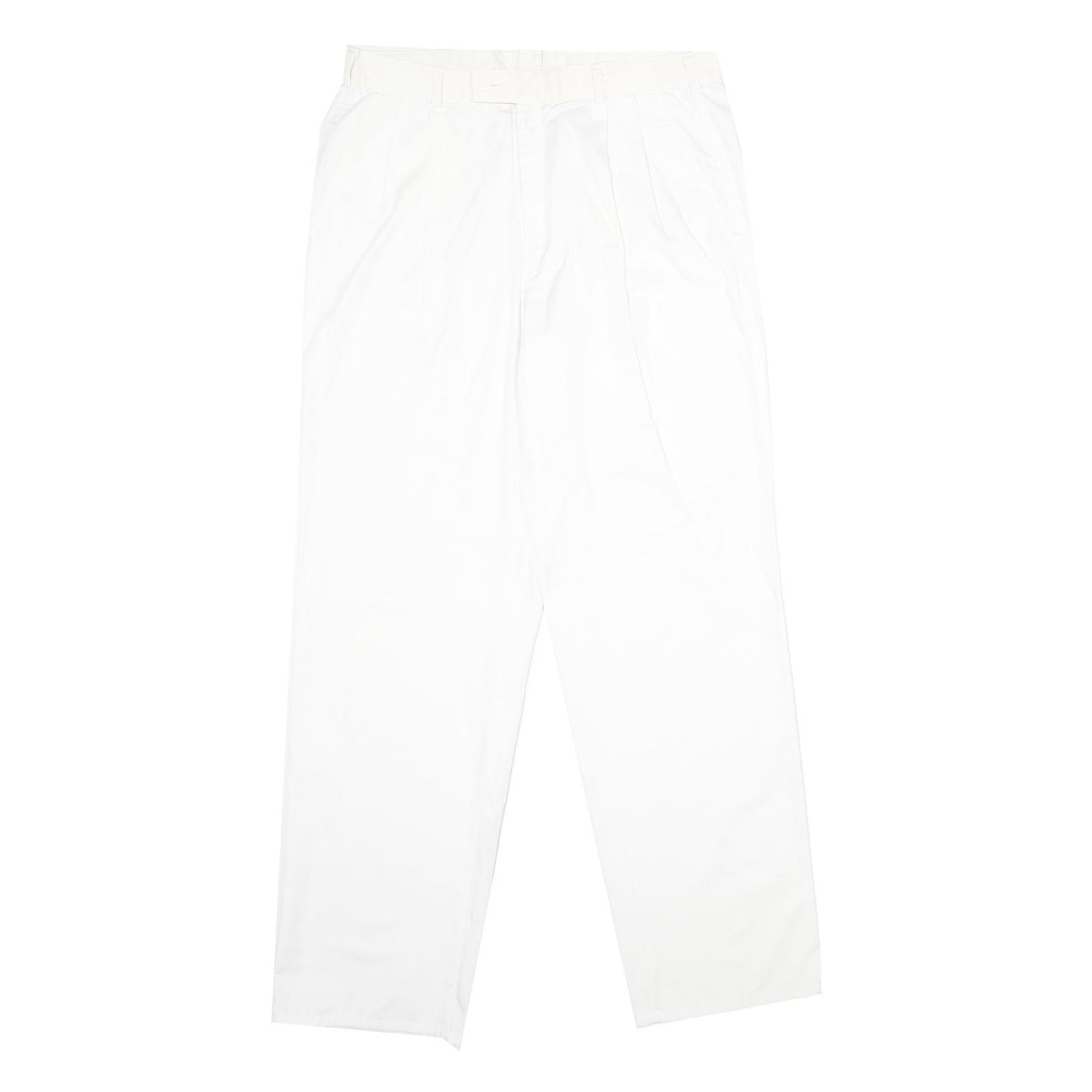Buy MCGREGOR Mens Regular Fit White Polyester Blend Trousers W34 L34 Classic Zip Refurbished - $41.59 MCGREGOR Mens Regular Fit White Polyester Blend Trousers W34 L34 Classic Zip Refurbished - N/A refurbished available on Cerqular