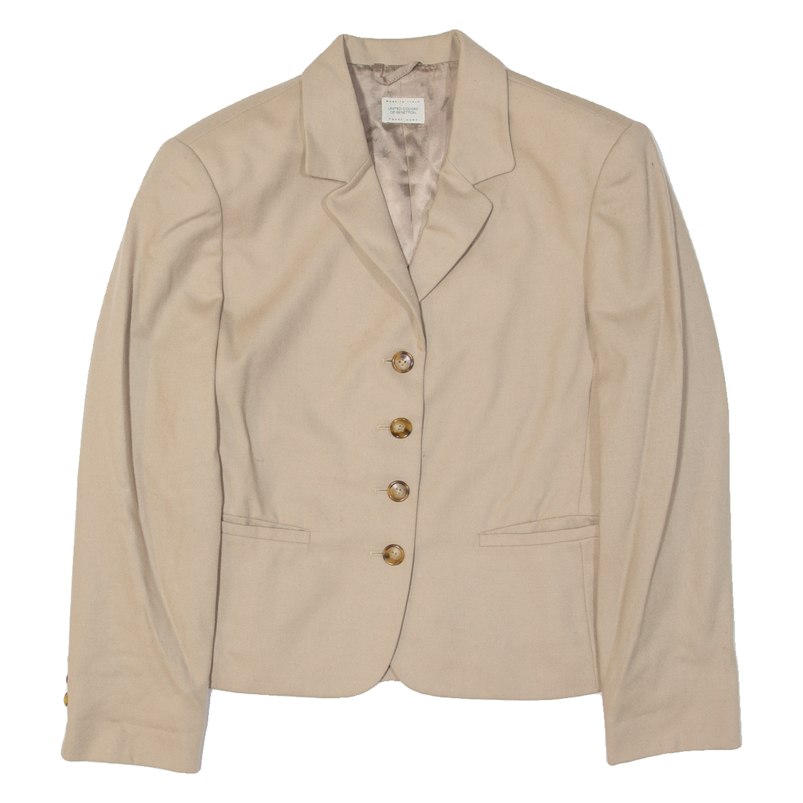 Buy UNITED COLOURS OF BENETTON Womens Blazer Jacket Beige Wool M Refurbished - $28.07 UNITED COLOURS OF BENETTON Womens Blazer Jacket Beige Wool M Refurbished - N/A refurbished available on Cerqular