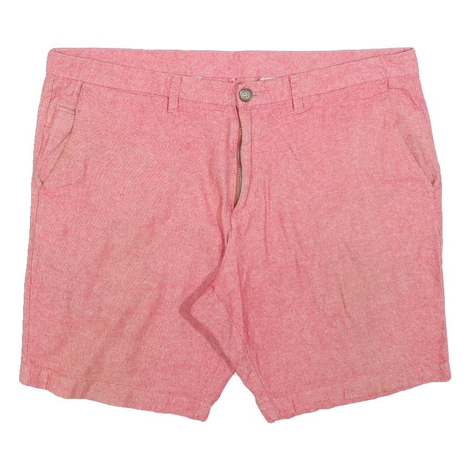 WRANGLER Mens Shorts Pink Casual L W36 Cotton Blend Classic Zip Pocket Refurbished - N/A refurbished available on Cerqular
