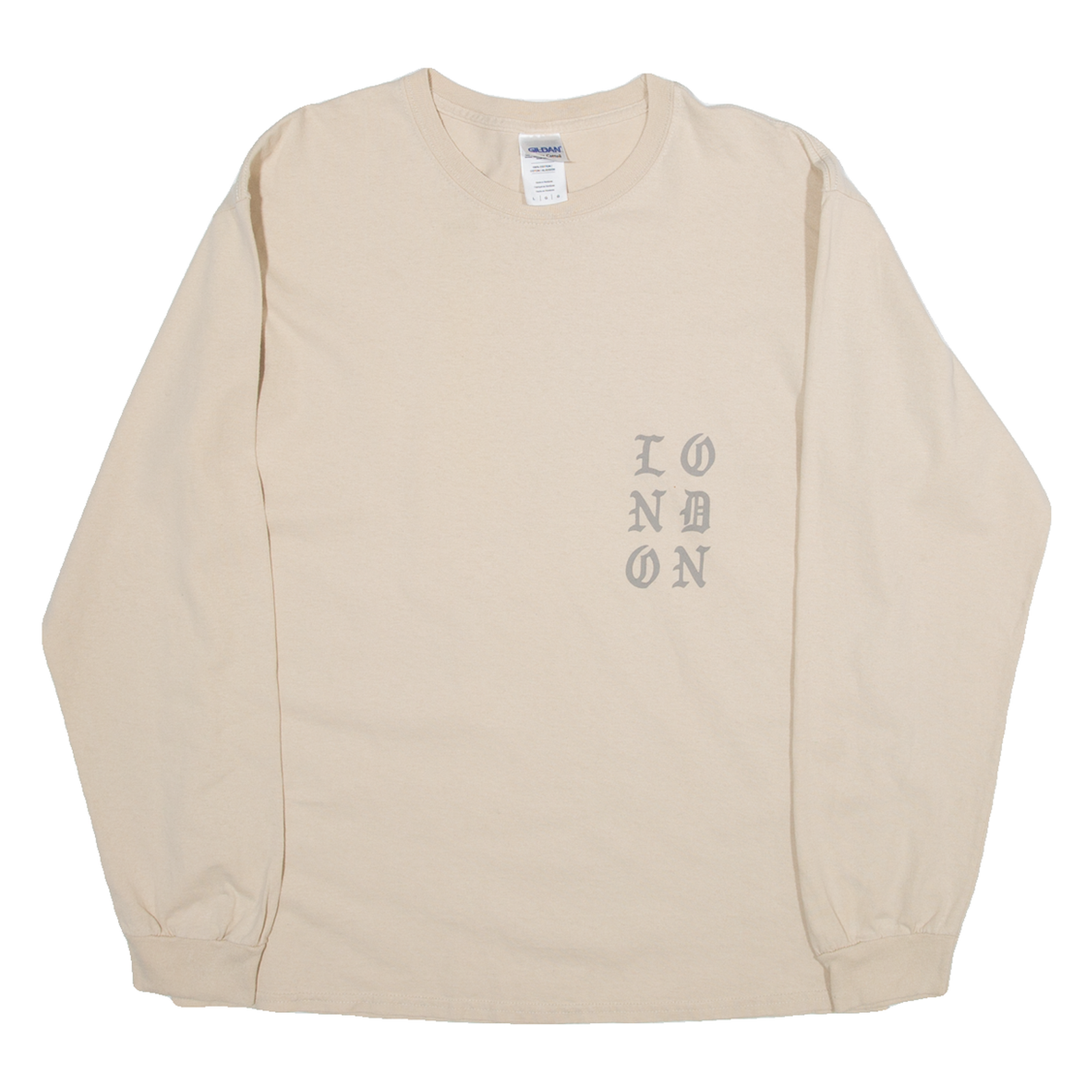 GILDAN Mens T-Shirt Pink Long Sleeve L Refurbished - N/A refurbished available on Cerqular