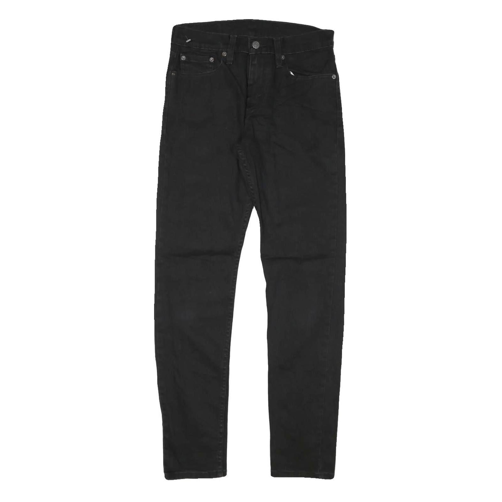 LEVI'S Mens Slim Black Denim Slim Jeans Cotton Blend W28 L30 Stylish Comfortable Refurbished - N/A refurbished available on Cerqular