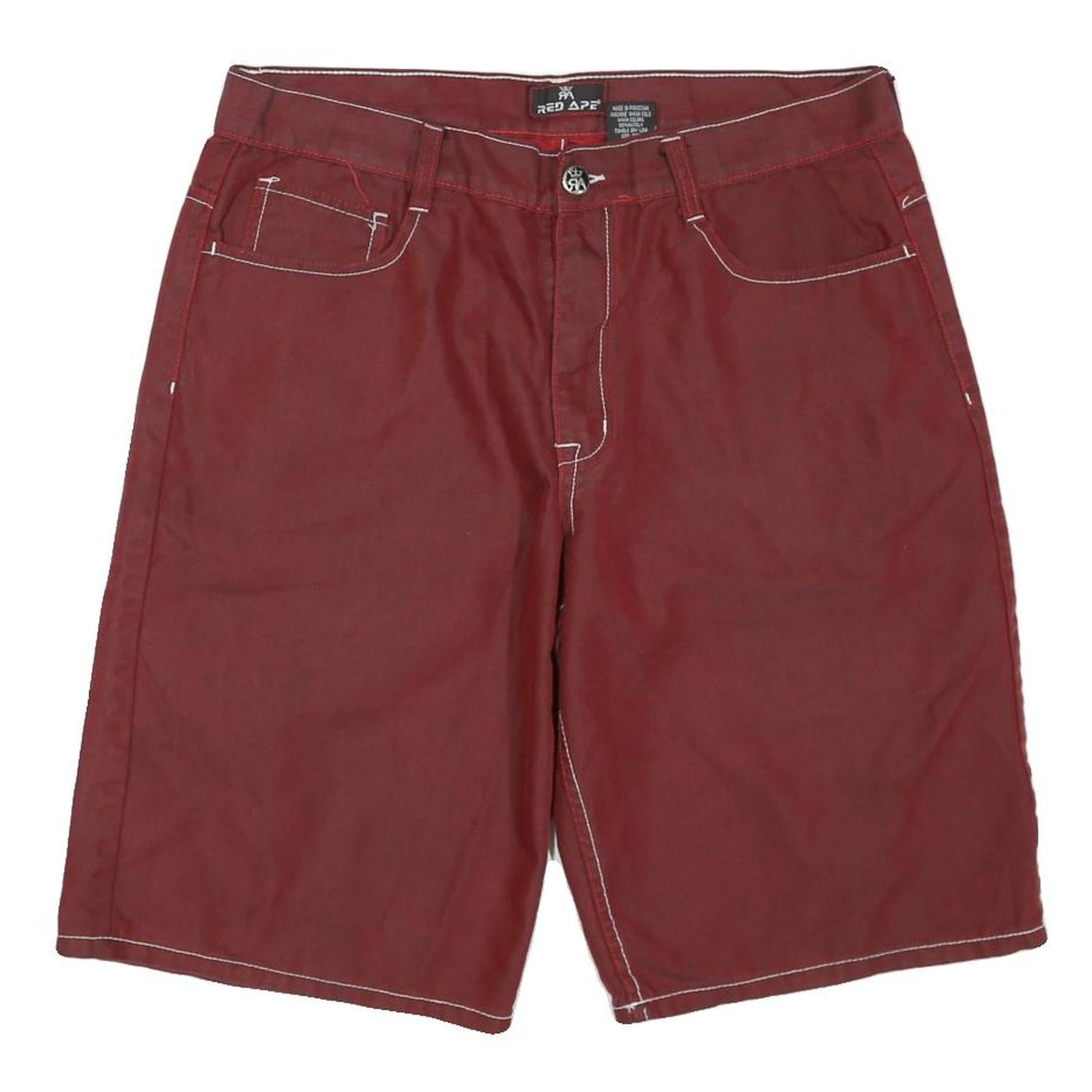 Buy RED APE Mens Casual Red Shorts XL W38 Polyester Blend Relaxed Fit Button Closure Refurbished - $42.89 RED APE Mens Casual Red Shorts XL W38 Polyester Blend Relaxed Fit Button Closure Refurbished - N/A refurbished available on Cerqular
