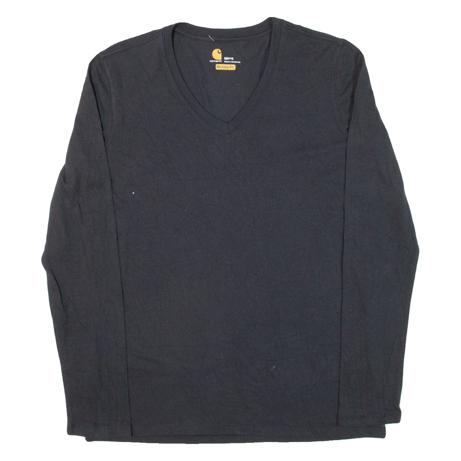 CARHARTT Relaxed Fit Womens T-Shirt Black Long Sleeve V-Neck M Refurbished - N/A refurbished available on Cerqular
