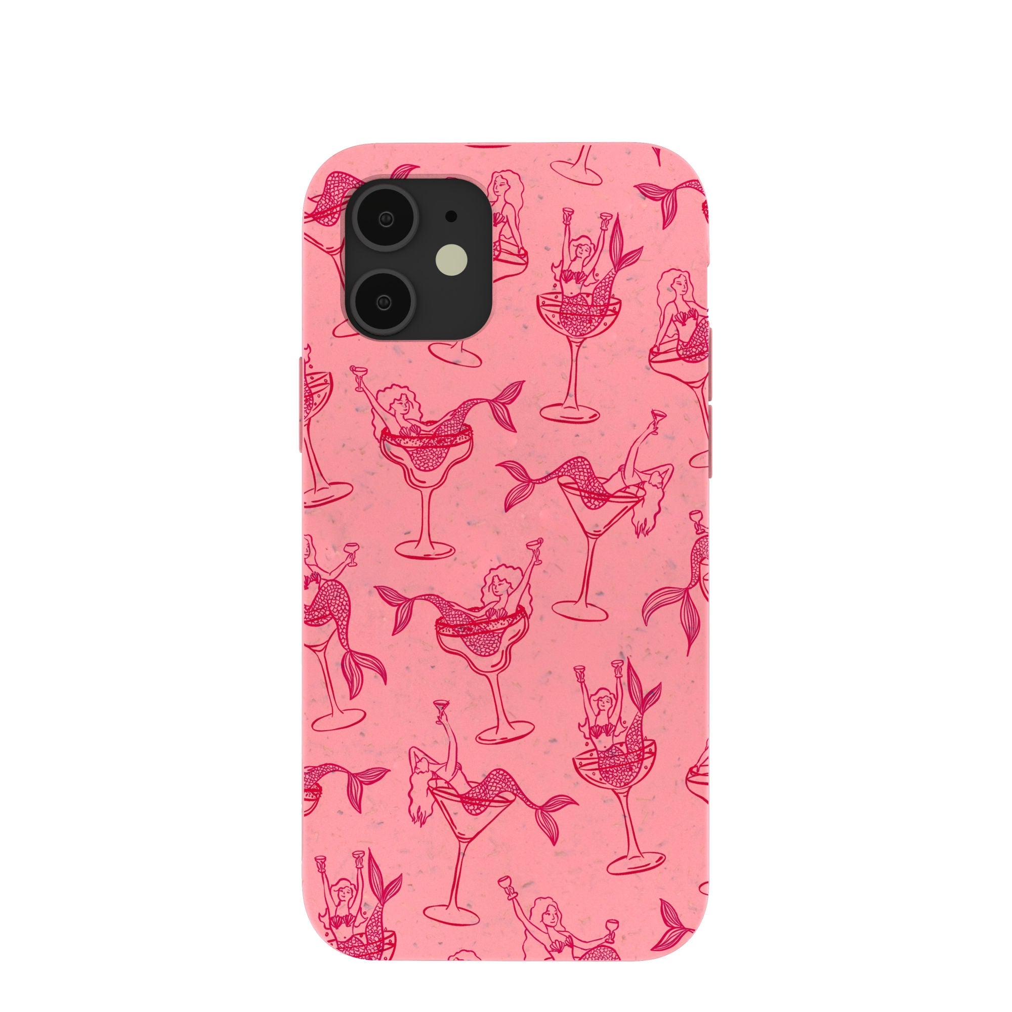 Bubblegum Pink Mermaid Cocktail iPhone 12/ iPhone 12 Pro Case Refurbished - Pela Case refurbished available on Cerqular