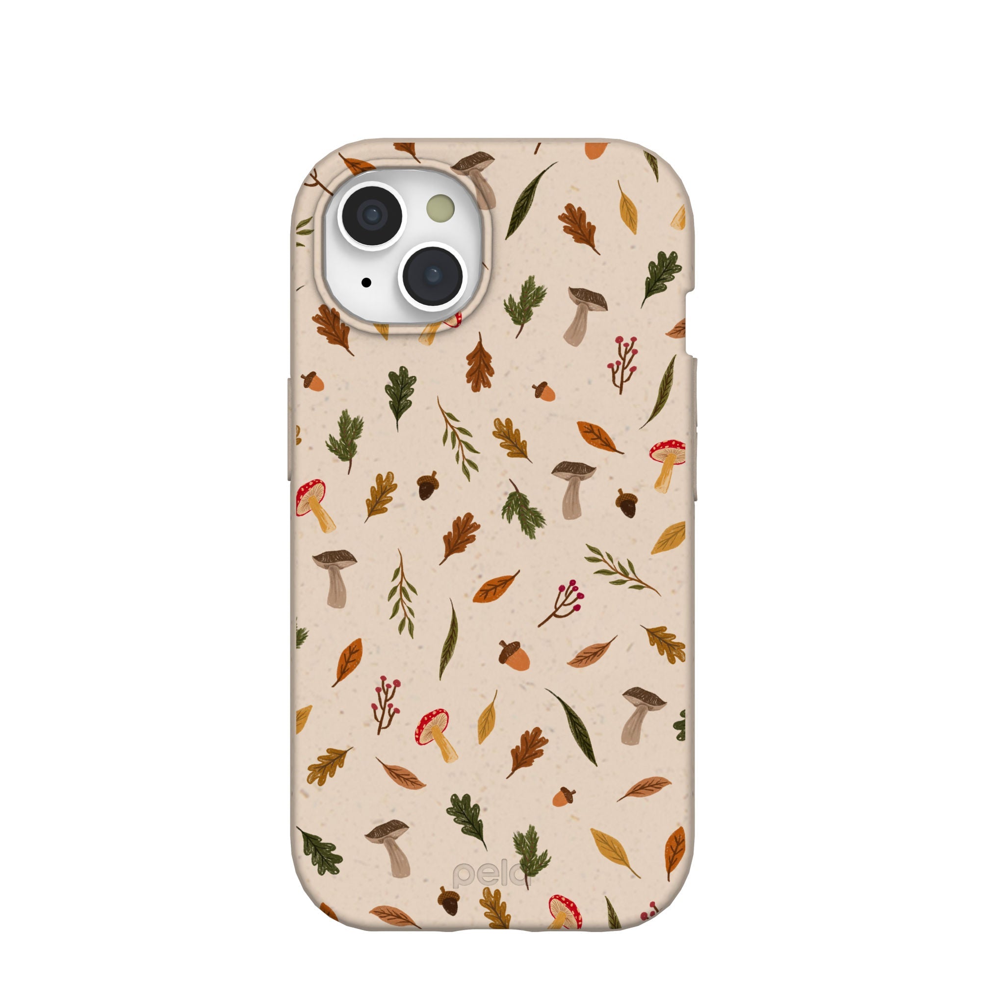 Seashell Woodland Harvest iPhone 15 Case Refurbished - Pela Case refurbished available on Cerqular