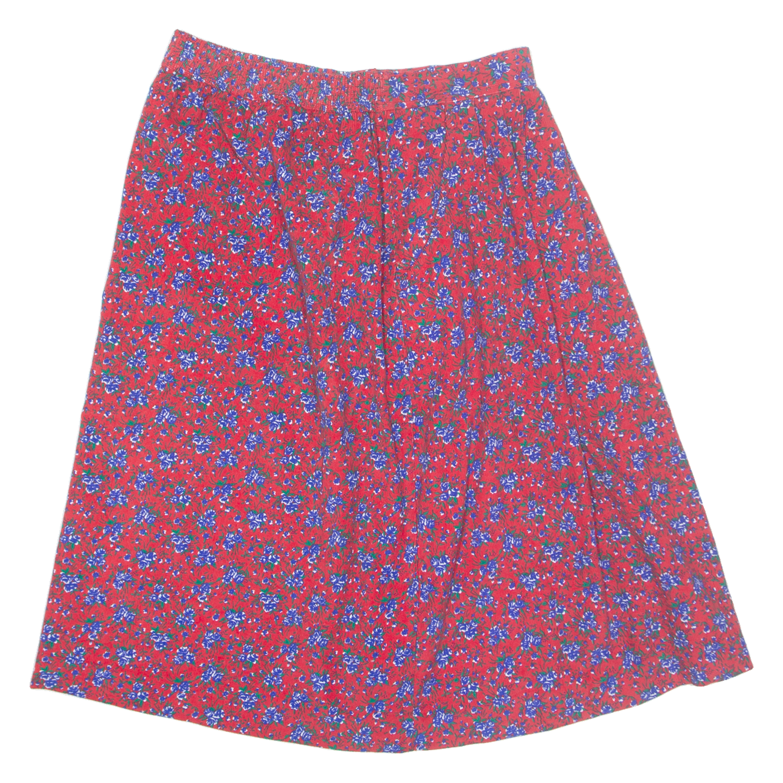 BRYN CONNELLY Womens A-Line Skirt Red Midi Corduroy Floral UK 10 Refurbished - N/A refurbished available on Cerqular