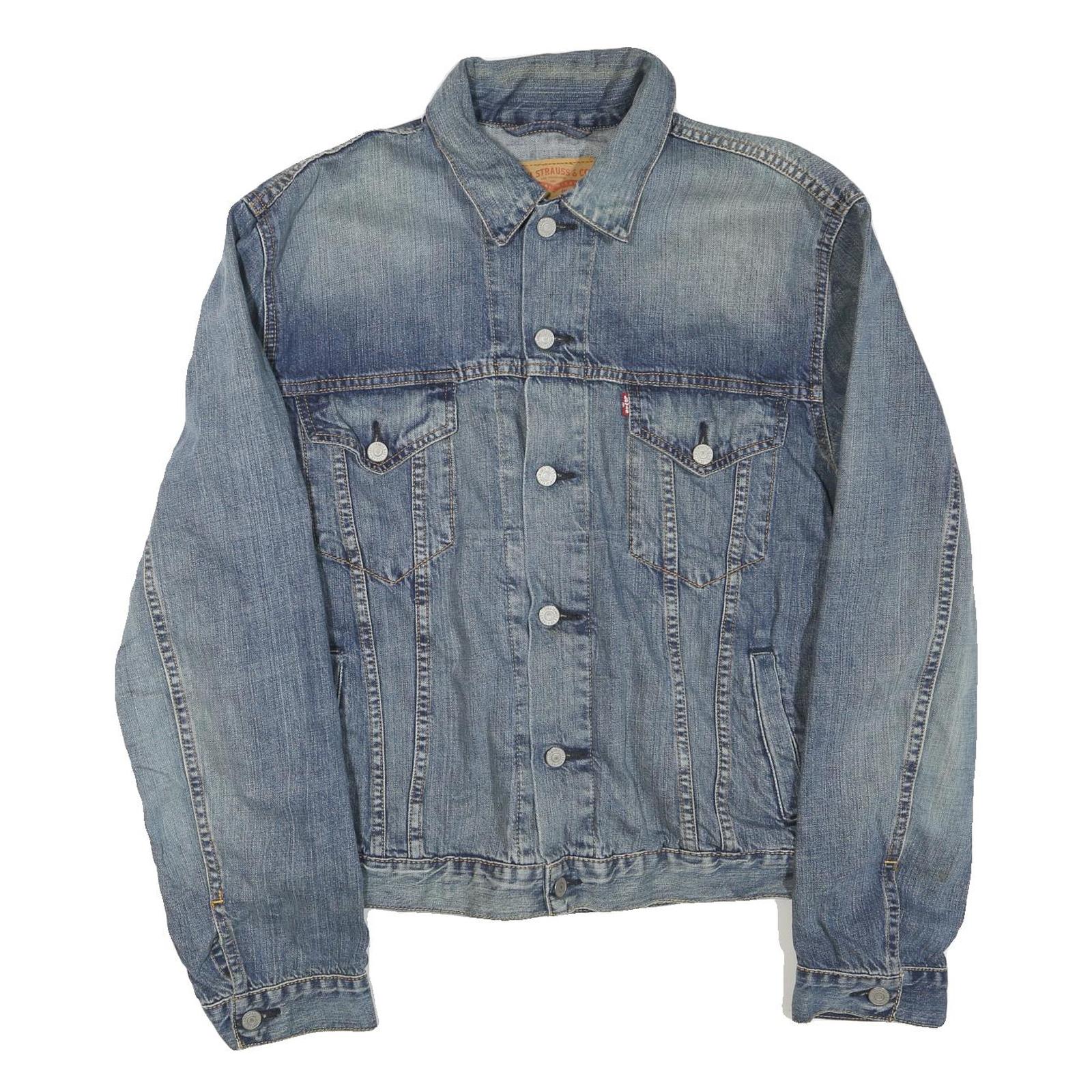 Buy LEVI'S Mens Blue Denim Jacket L Cotton Blend Classic Button Closure Casual Refurbished - $61.09 LEVI'S Mens Blue Denim Jacket L Cotton Blend Classic Button Closure Casual Refurbished - N/A refurbished available on Cerqular