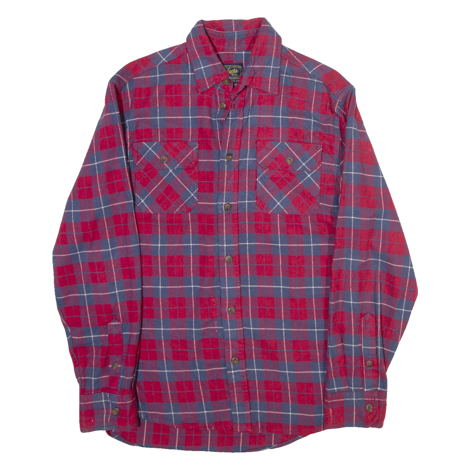 JACHS Mens Shirt Red Check Long Sleeve S Refurbished - N/A refurbished available on Cerqular