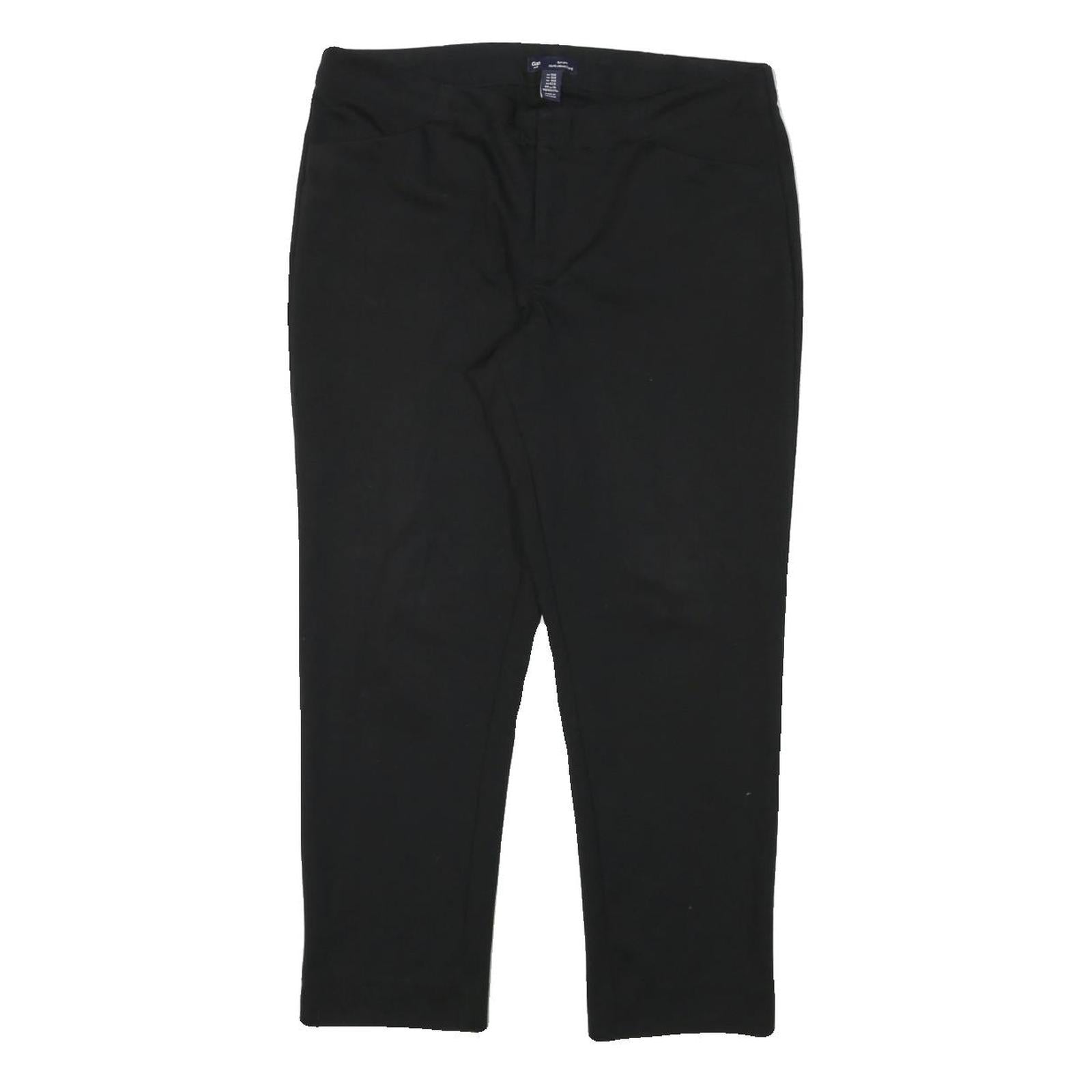 GAP Womens Polyester Blend Black Slim Trousers W31 L25 Stylish Workwear Refurbished - N/A refurbished available on Cerqular