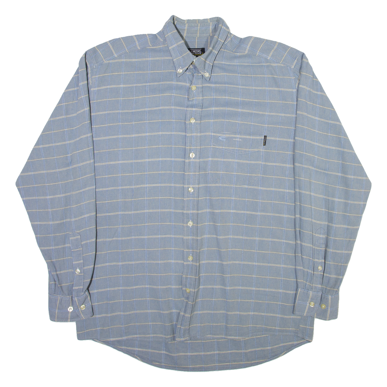CAMEL ACTIVE Mens Shirt Blue Check Long Sleeve M Refurbished - N/A refurbished available on Cerqular