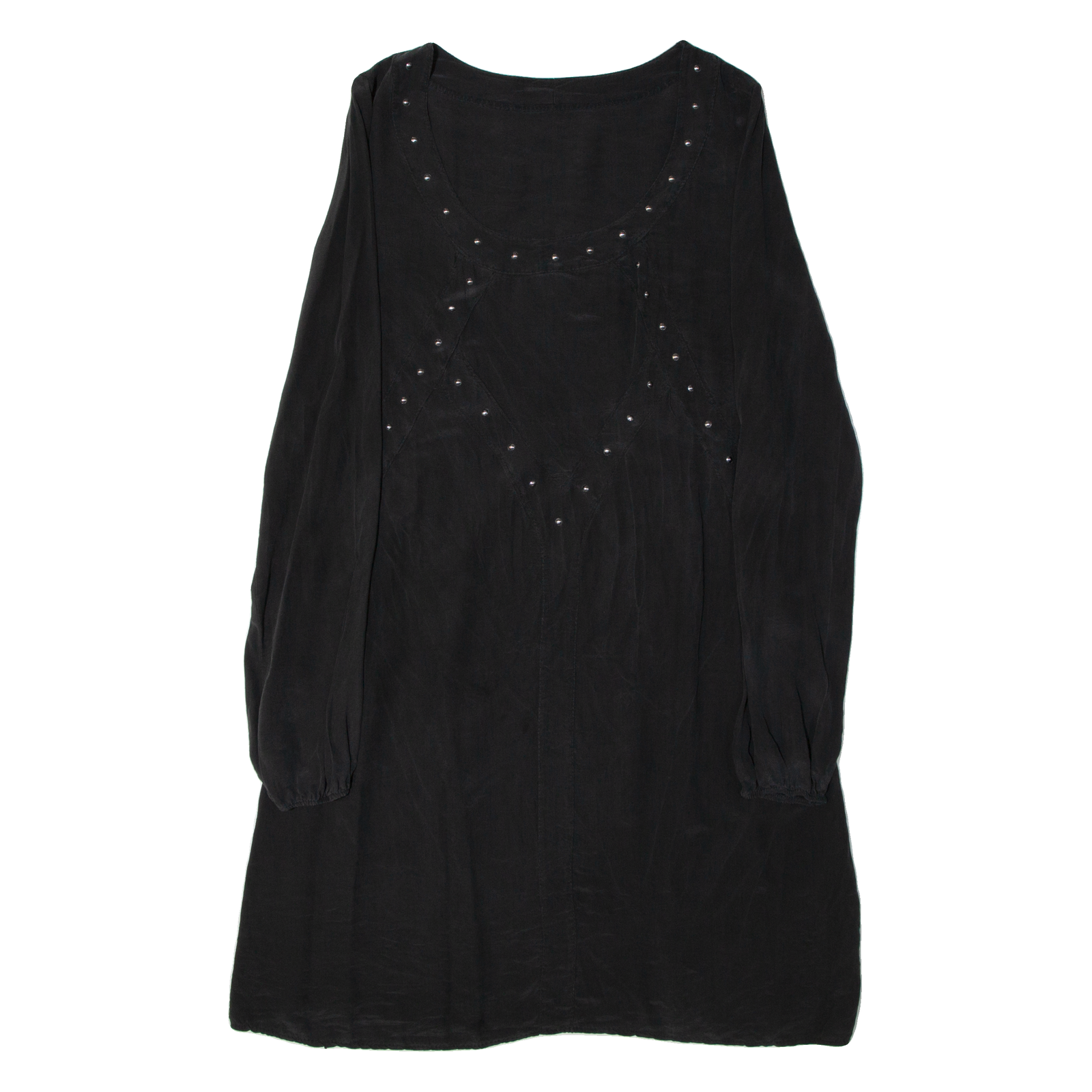 Beachwear Womens A-Line Dress Black Long Sleeve Knee Length M Refurbished - N/A refurbished available on Cerqular