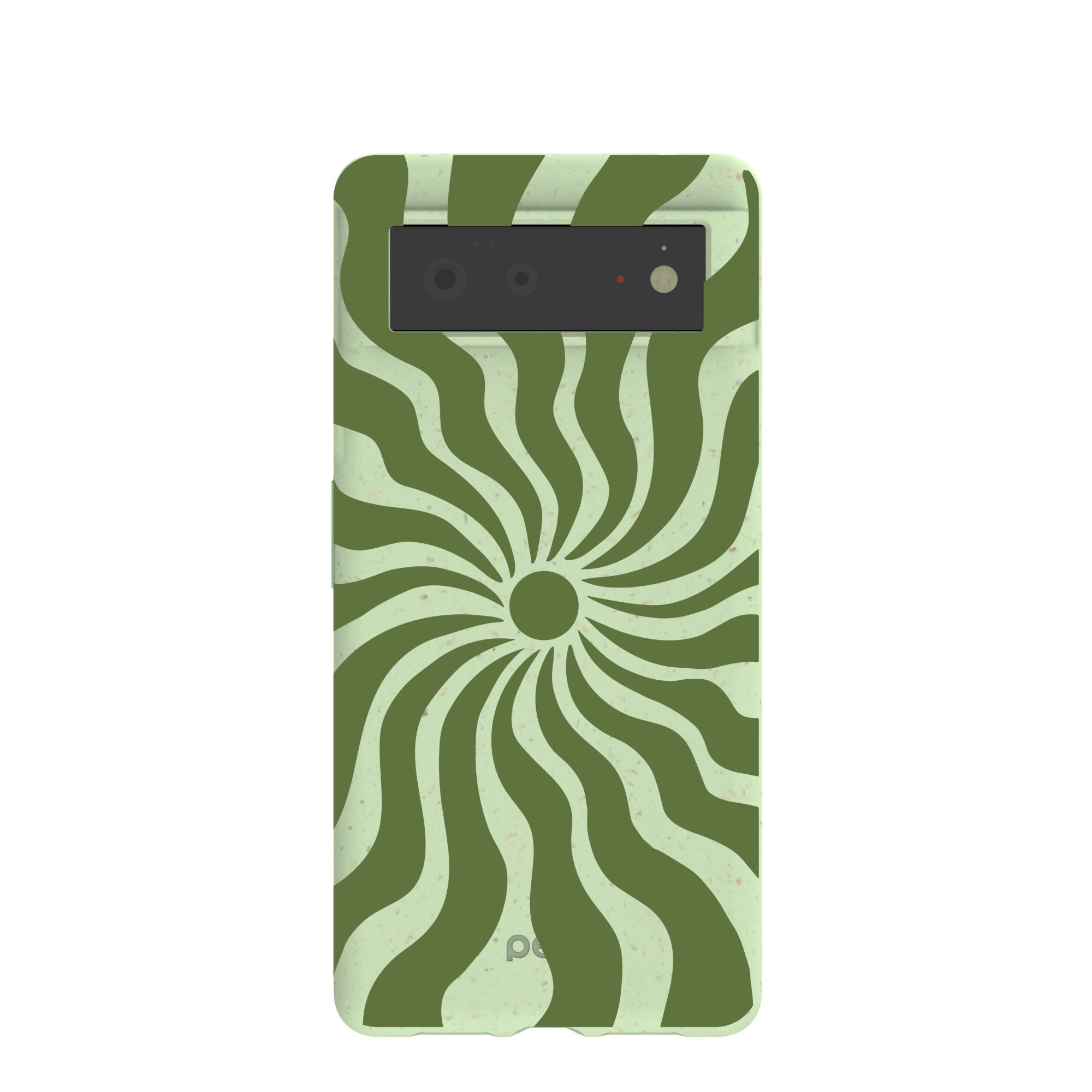 Sage Green Watermelon Time Warp Google Pixel 6 Case Refurbished - Pela Case refurbished available on Cerqular