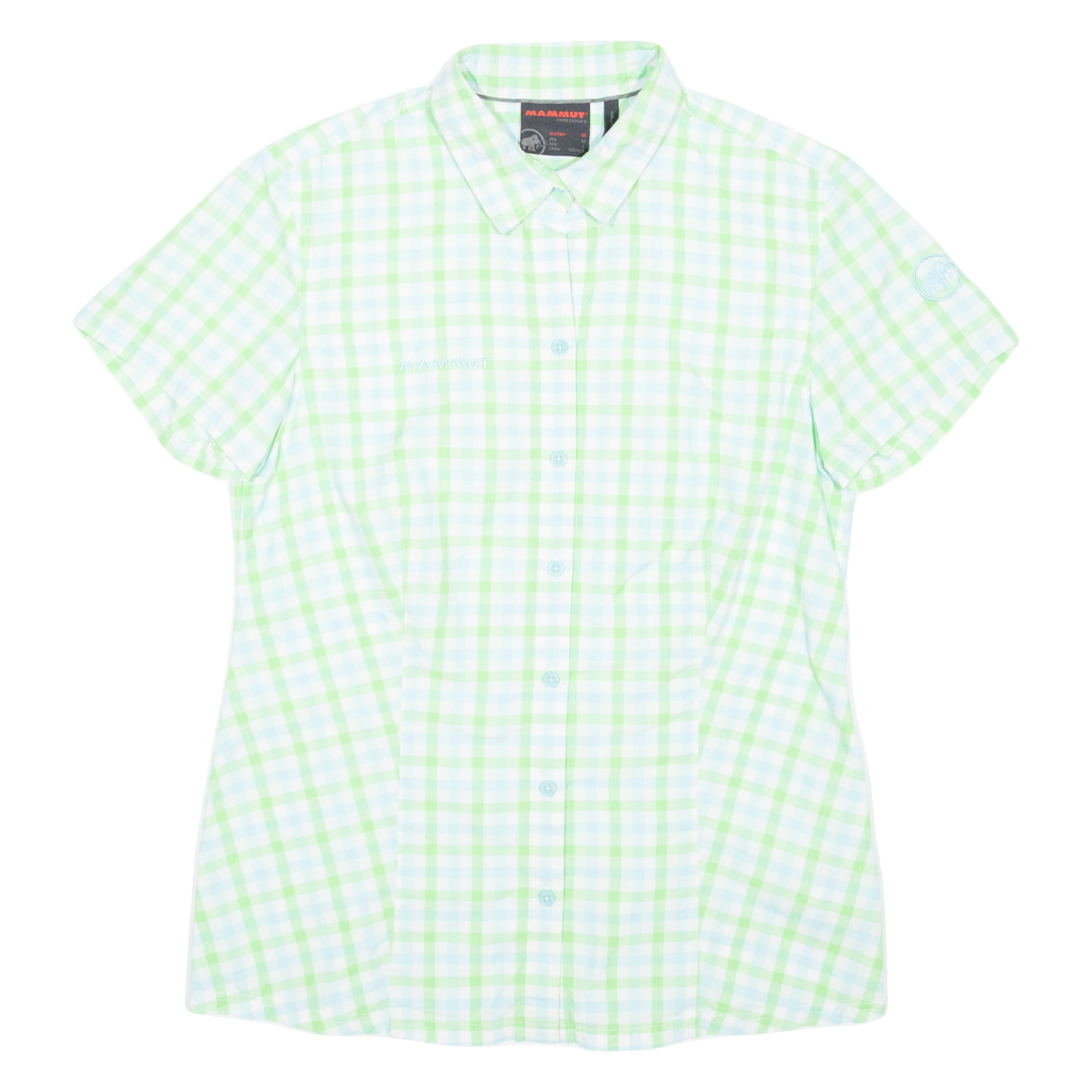MAMMUT Womens Shirt Green Check M Refurbished - N/A refurbished available on Cerqular