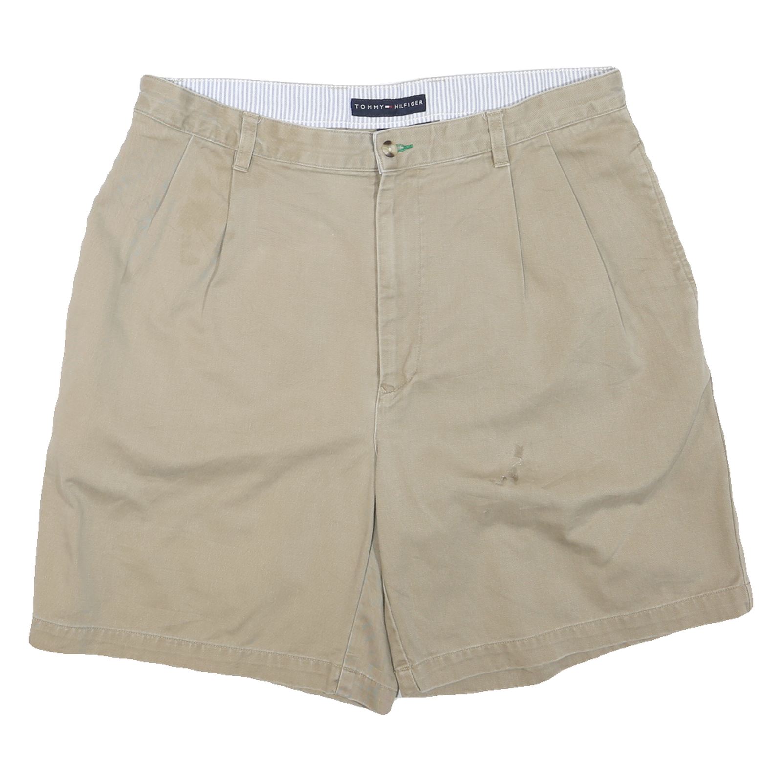 TOMMY HILFIGER Womens Shorts Beige Casual Plain XL W36 Lightweight Cotton Blend Refurbished - N/A refurbished available on Cerqular