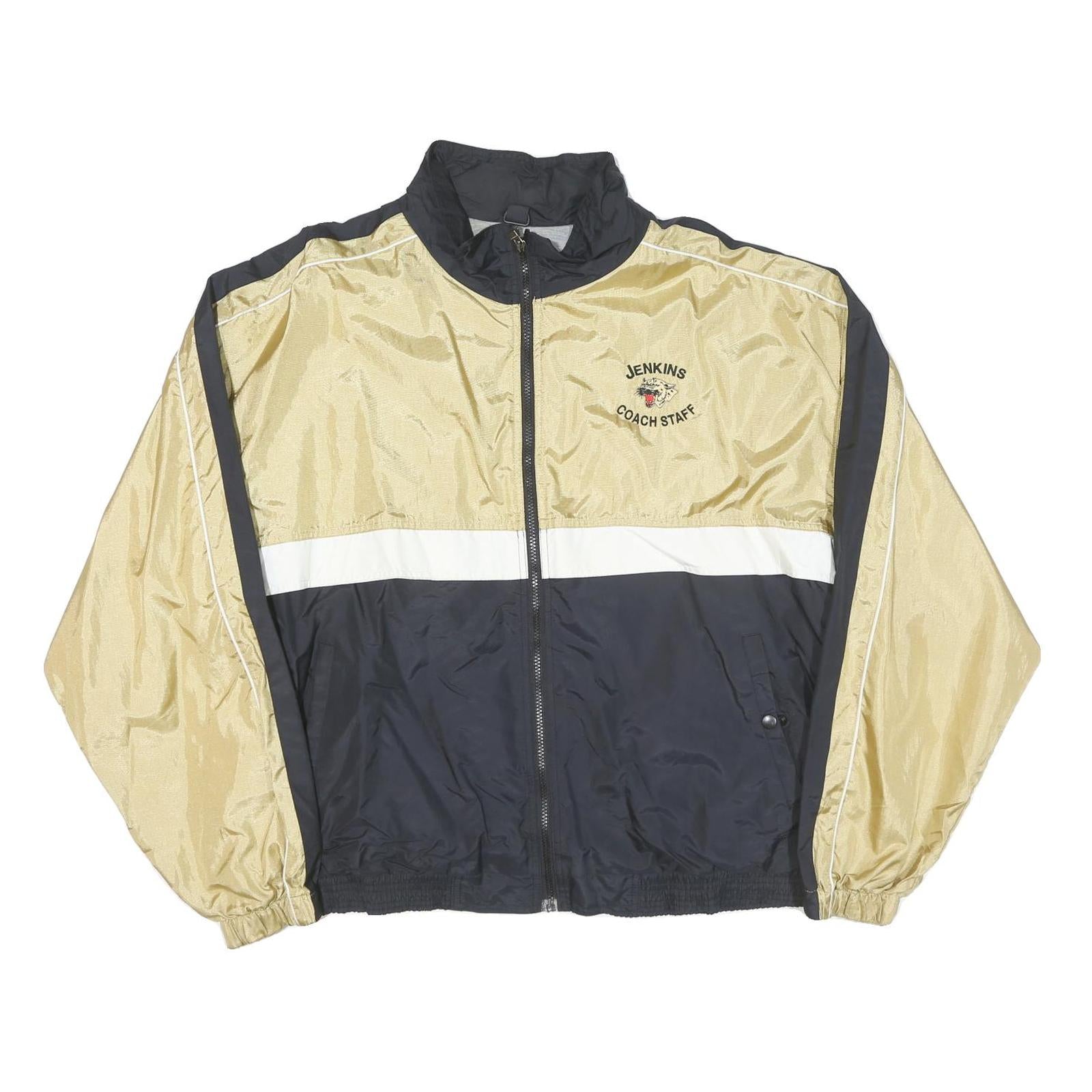 HOLLOWAY Mens Gold & Black Jaguars Coach Staff Jacket XL Polyester Blend Zip Refurbished - N/A refurbished available on Cerqular