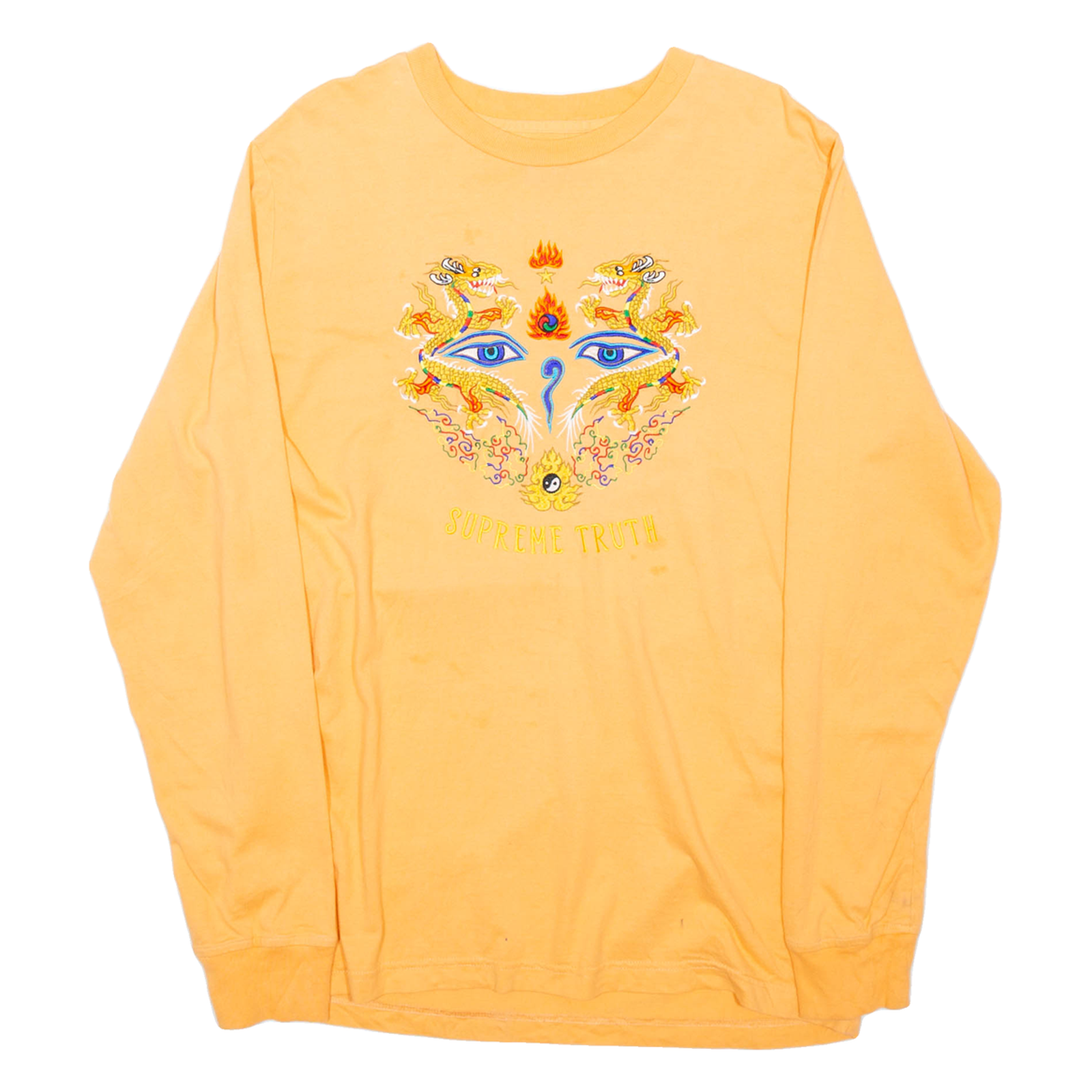 SUPREME Womens T-Shirt Orange Long Sleeve M Refurbished - N/A refurbished available on Cerqular
