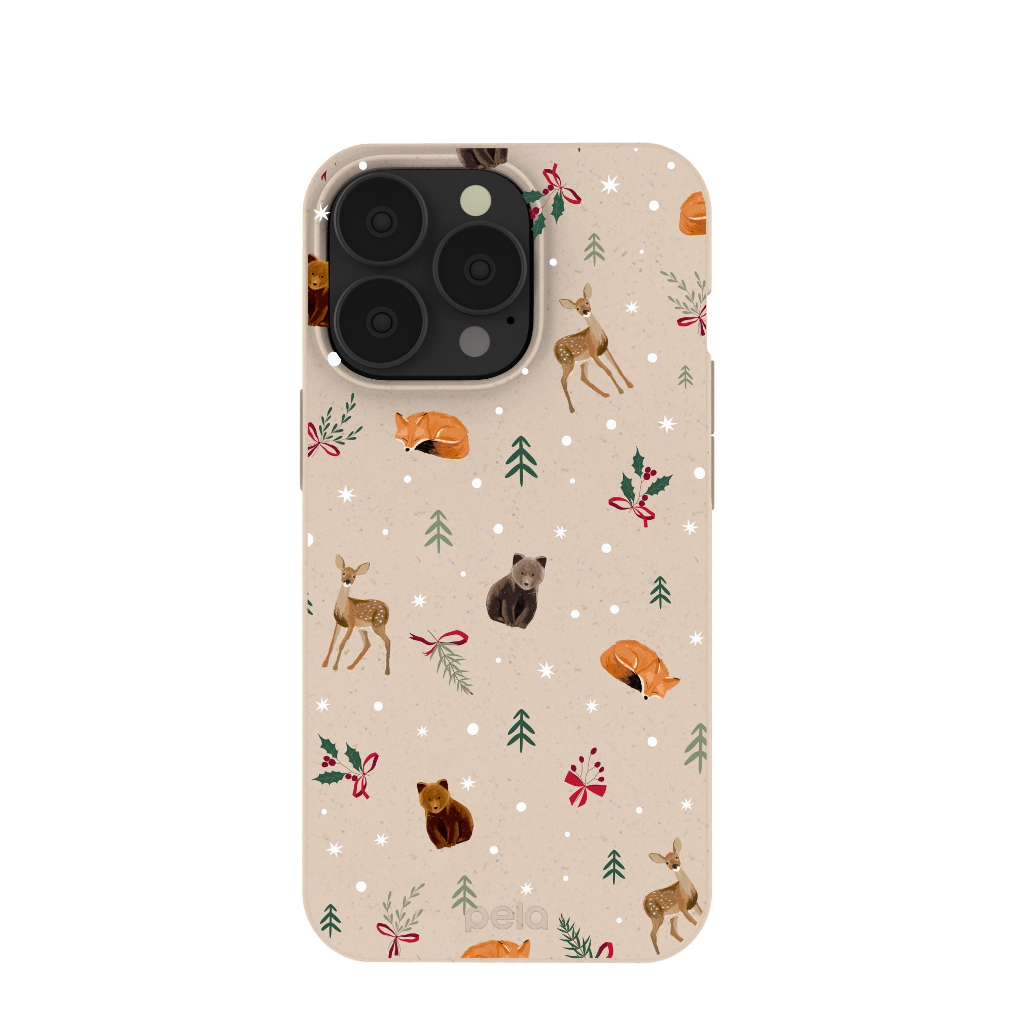 Seashell Winter Woodland iPhone 13 Pro Case Refurbished - Pela Case refurbished available on Cerqular
