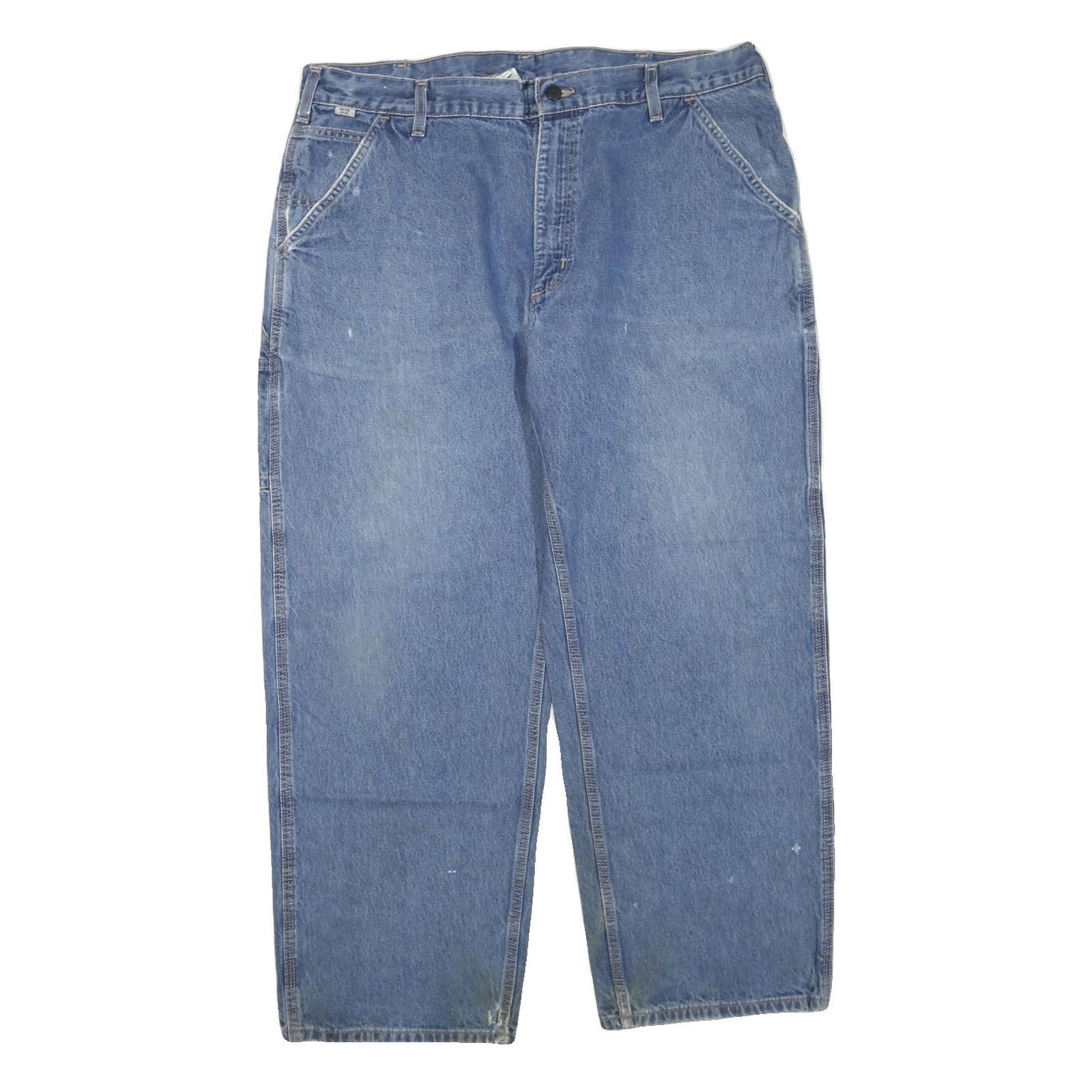 CARHARTT Womens Blue Regular Fit Straight Denim Light W40 L30 Workwear Cotton Refurbished - N/A refurbished available on Cerqular