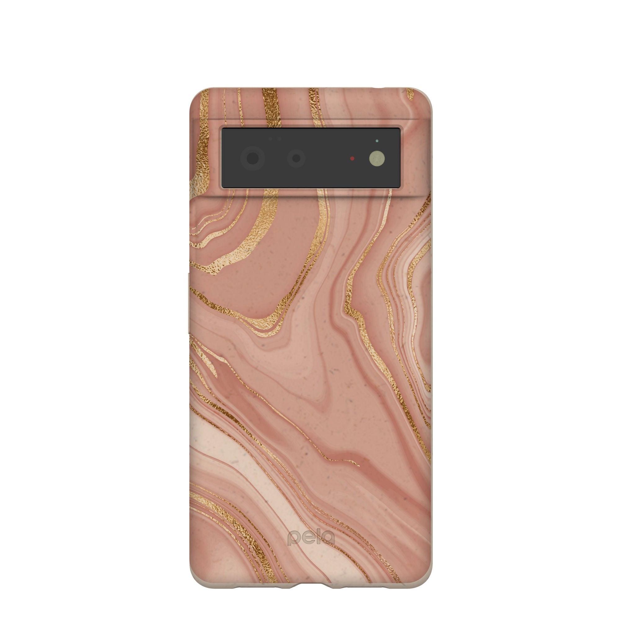 Seashell Rose Gold Google Pixel 6 Case Refurbished - Pela Case refurbished available on Cerqular
