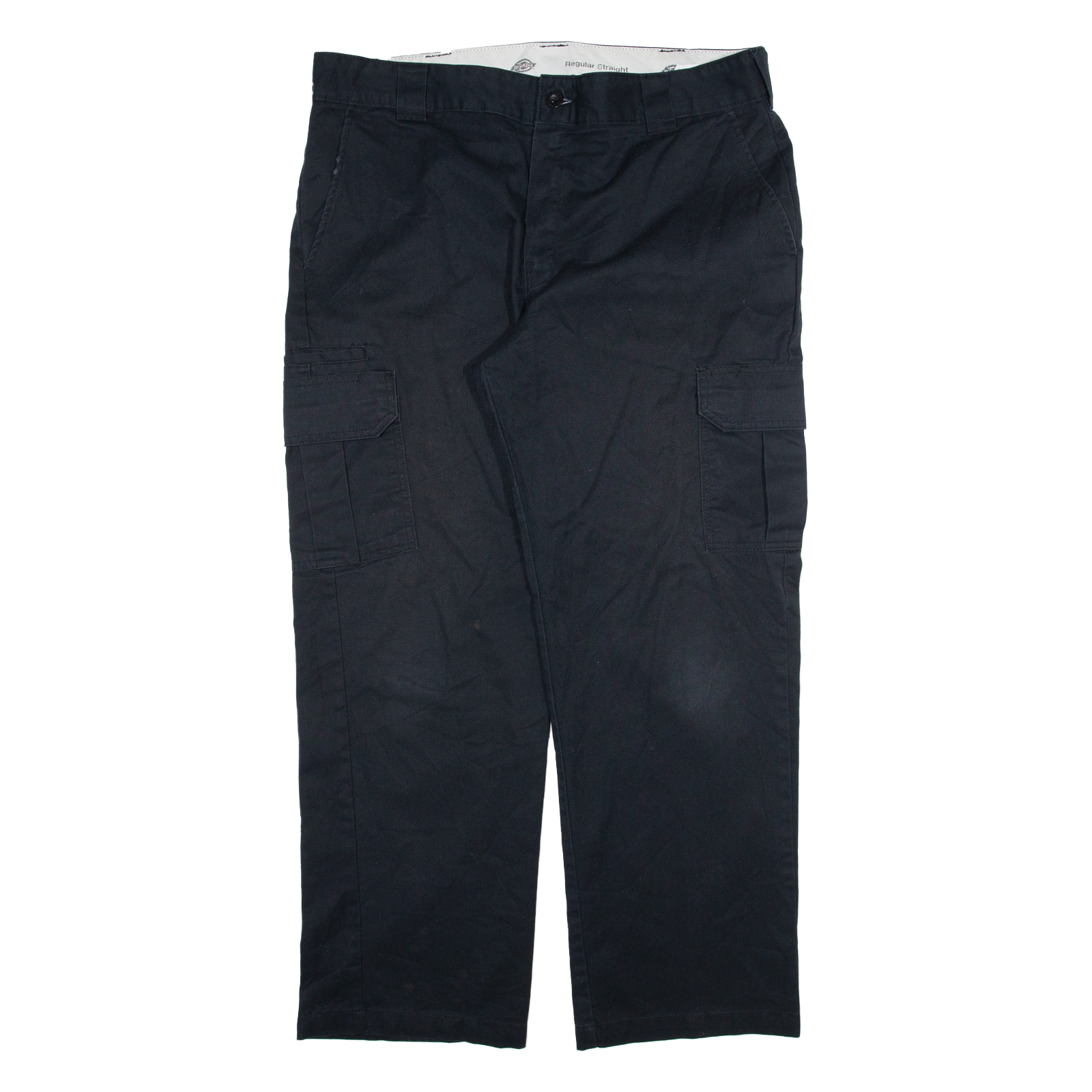 DICKIES Cargo Mens Trousers Black Regular Straight W38 L30 Refurbished - N/A refurbished available on Cerqular