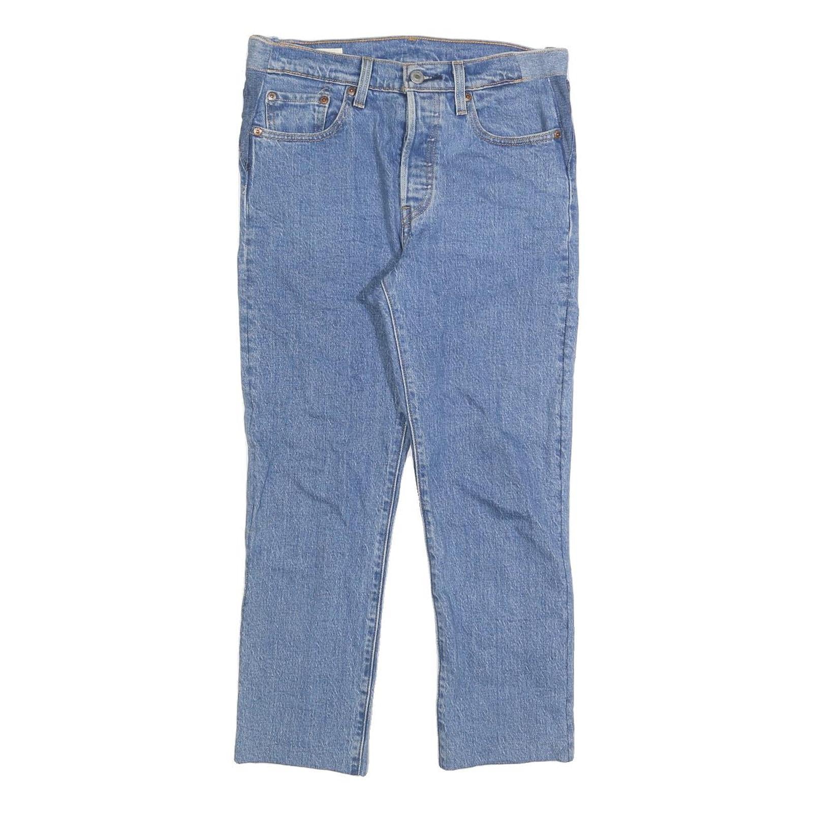 LEVI'S Womens Regular Blue Denim Light Jeans W30 L23 Classic Cotton Blend Zip Refurbished - N/A refurbished available on Cerqular