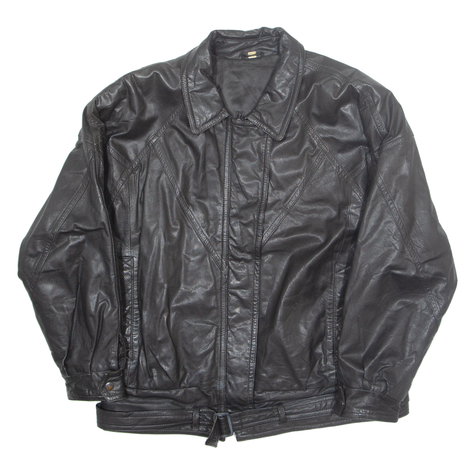 Womens Biker Coat Black Leather M Refurbished - N/A refurbished available on Cerqular