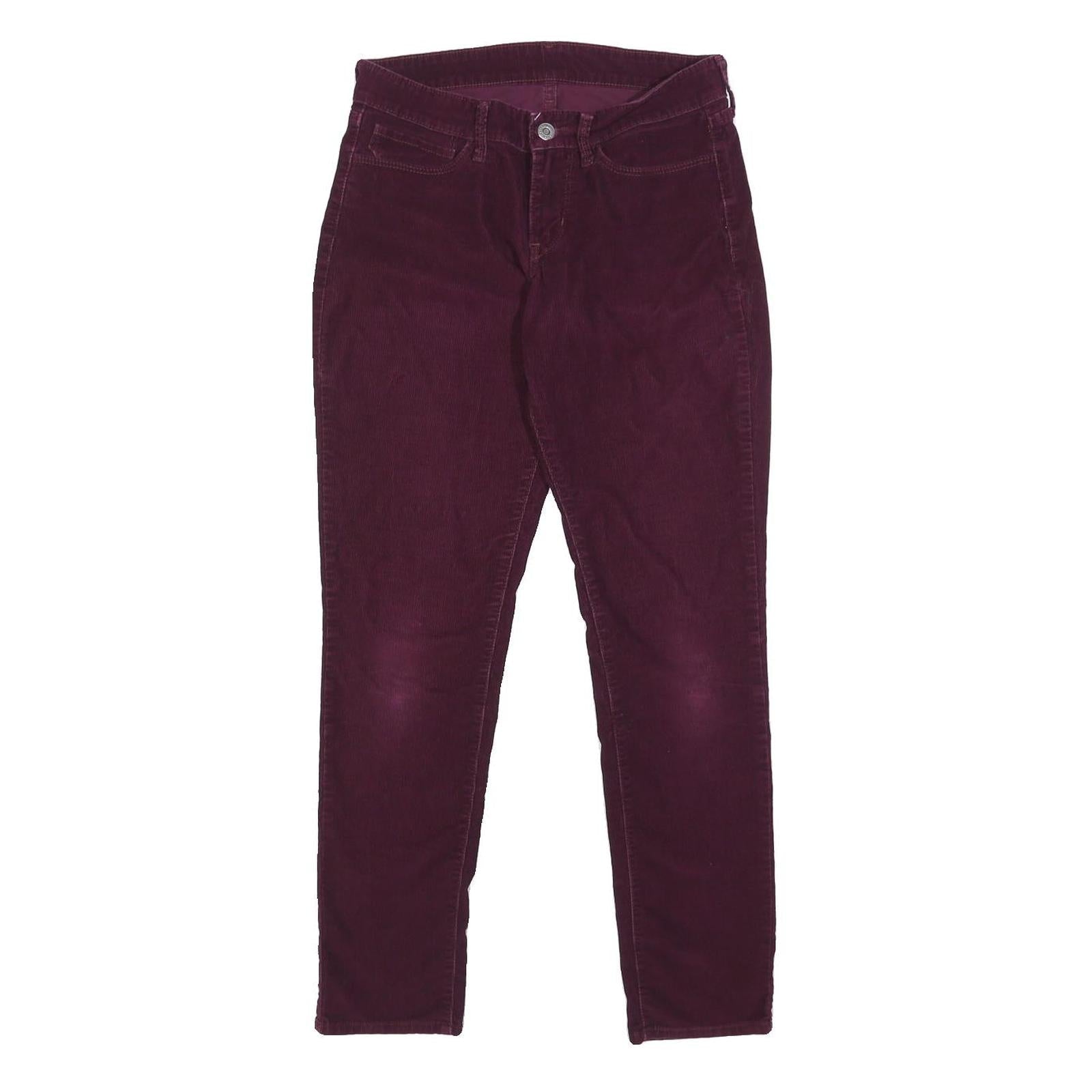 LEVI'S Womens Red Slim Skinny Corduroy Trousers W28 L28 Zip Closure Stylish Refurbished - N/A refurbished available on Cerqular