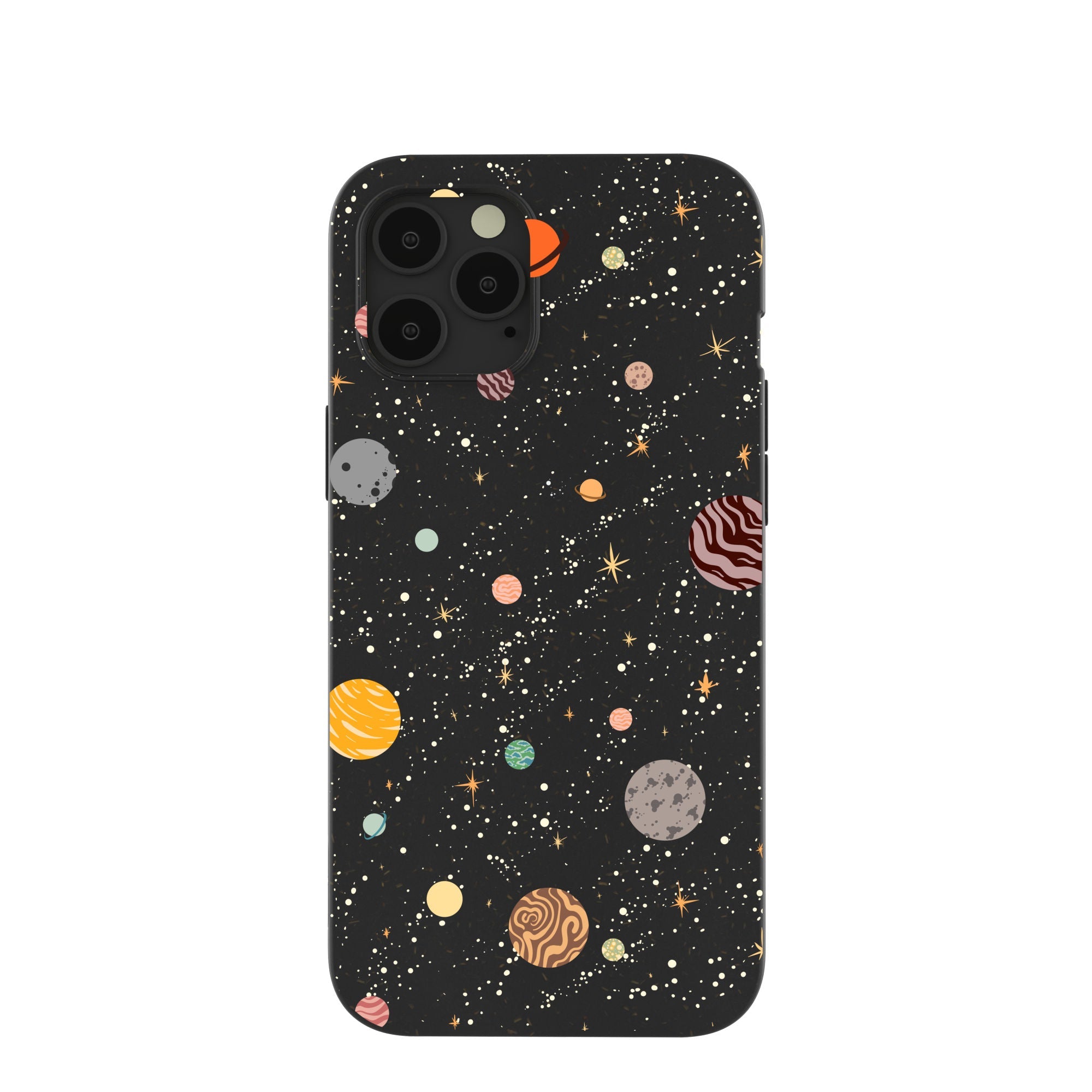 Black Galactic Glow iPhone 12 Pro Max Case Refurbished - Pela Case refurbished available on Cerqular