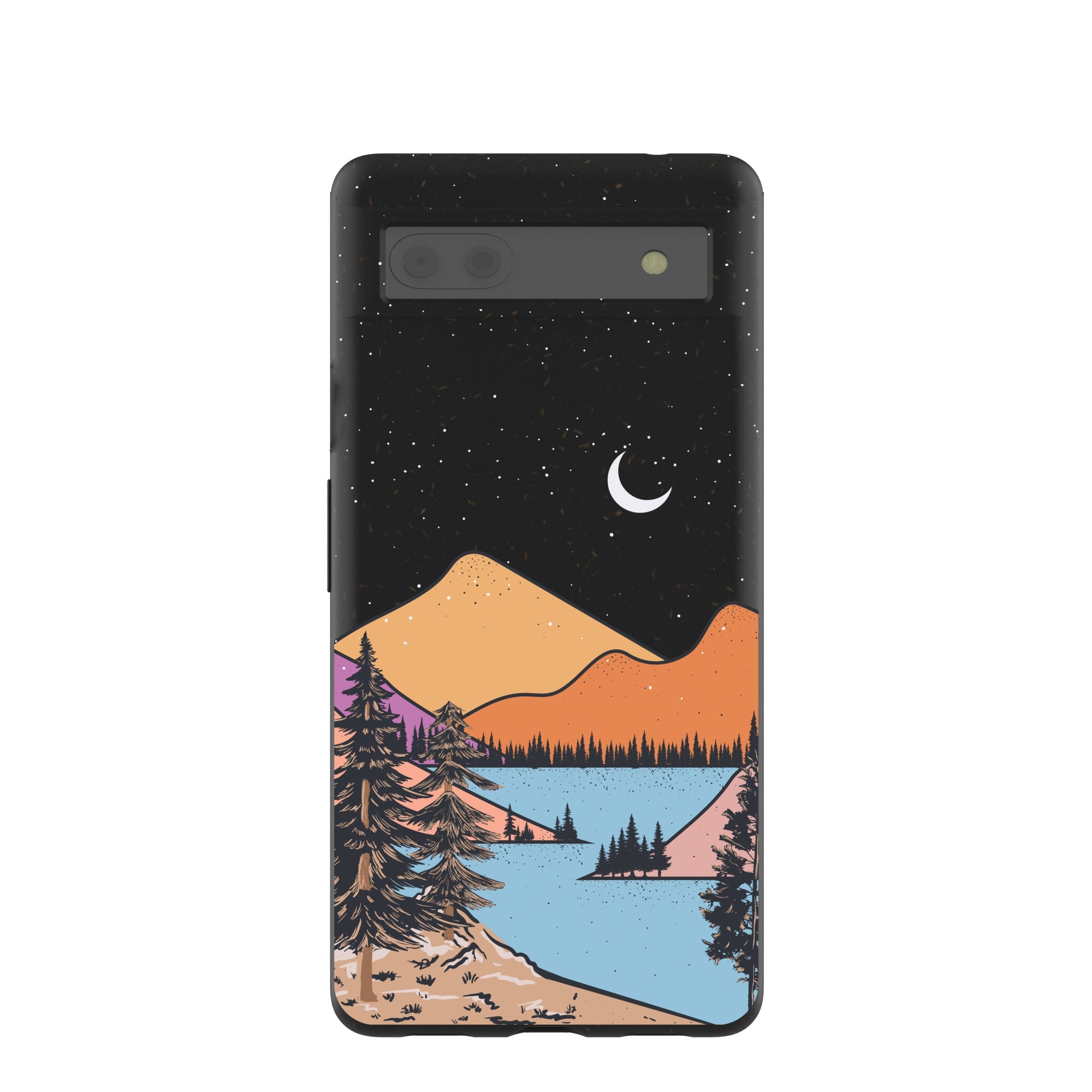 Black Night Trails Google Pixel 6a Case Refurbished - Pela Case refurbished available on Cerqular
