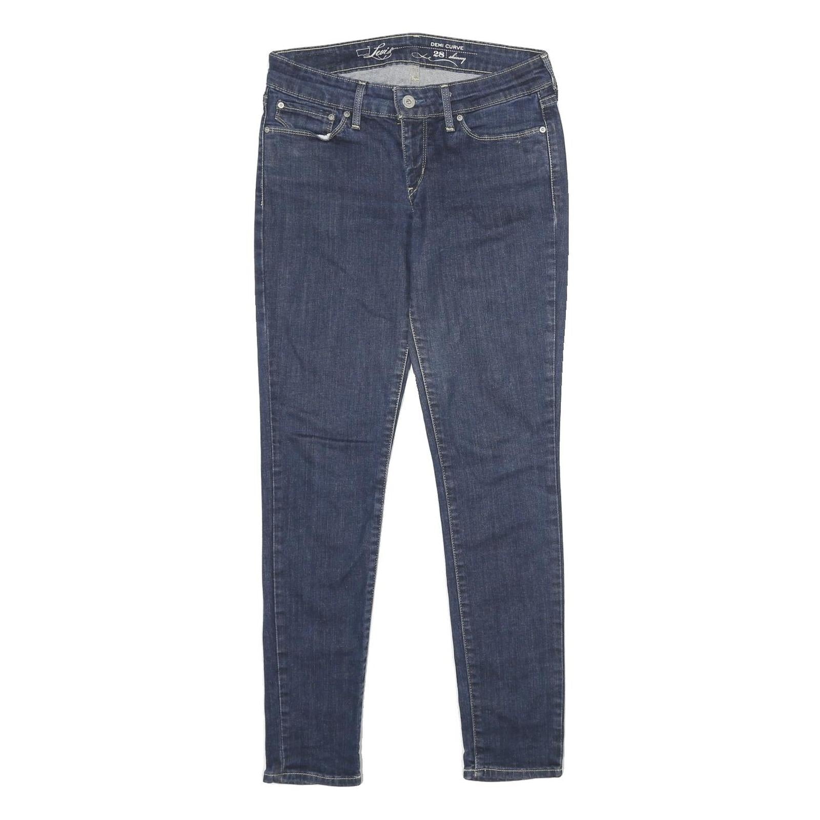 LEVI'S Demi Curve Skinny Womens Jeans Blue Slim Skinny Denim Rinse W28 L30 Refurbished - N/A refurbished available on Cerqular
