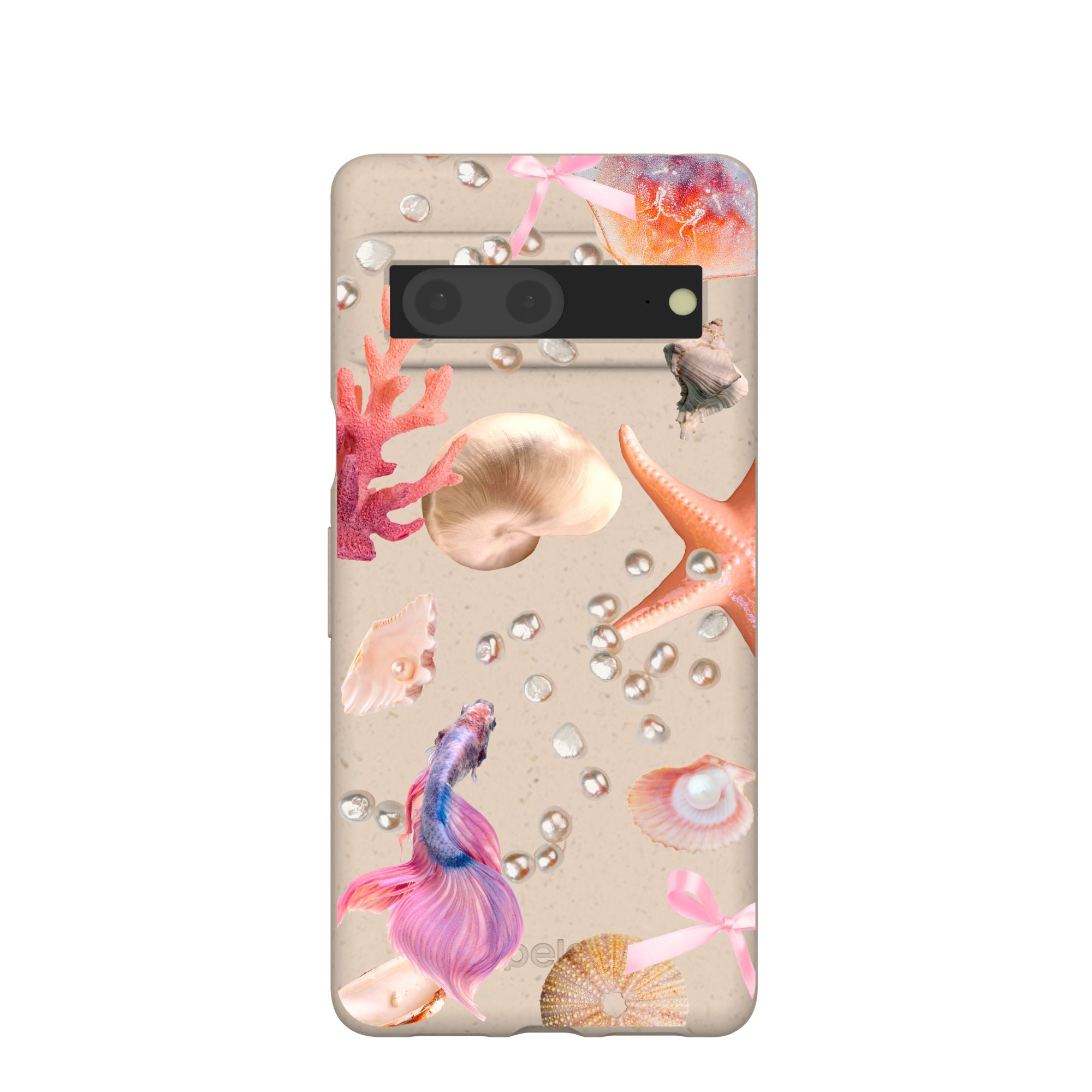 Seashell Aqua Dreams Google Pixel 7 Case Refurbished - Pela Case refurbished available on Cerqular