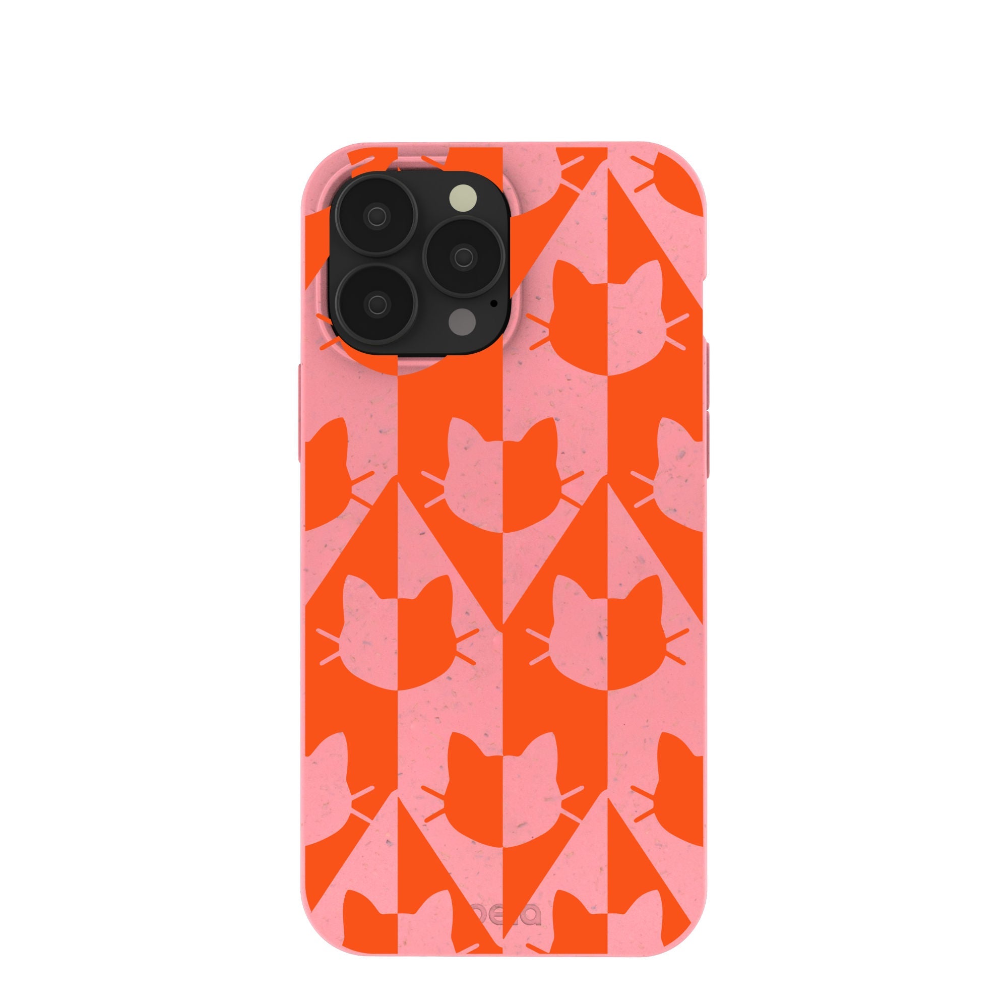 Bubblegum Pink Purr iPhone 13 Pro Max Case Refurbished - Pela Case refurbished available on Cerqular