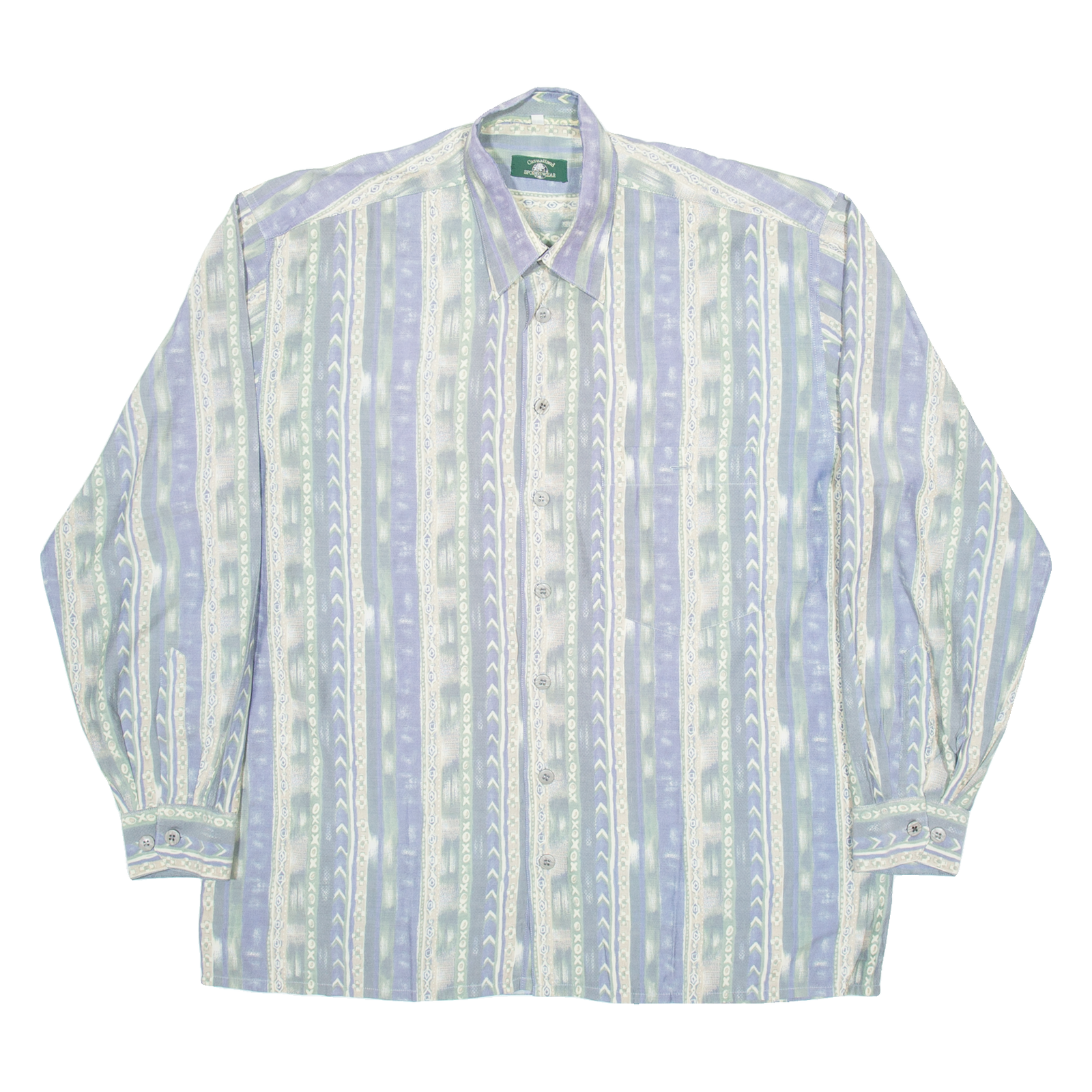 CASUALAND Mens Shirt Blue Striped Long Sleeve L Refurbished - N/A refurbished available on Cerqular