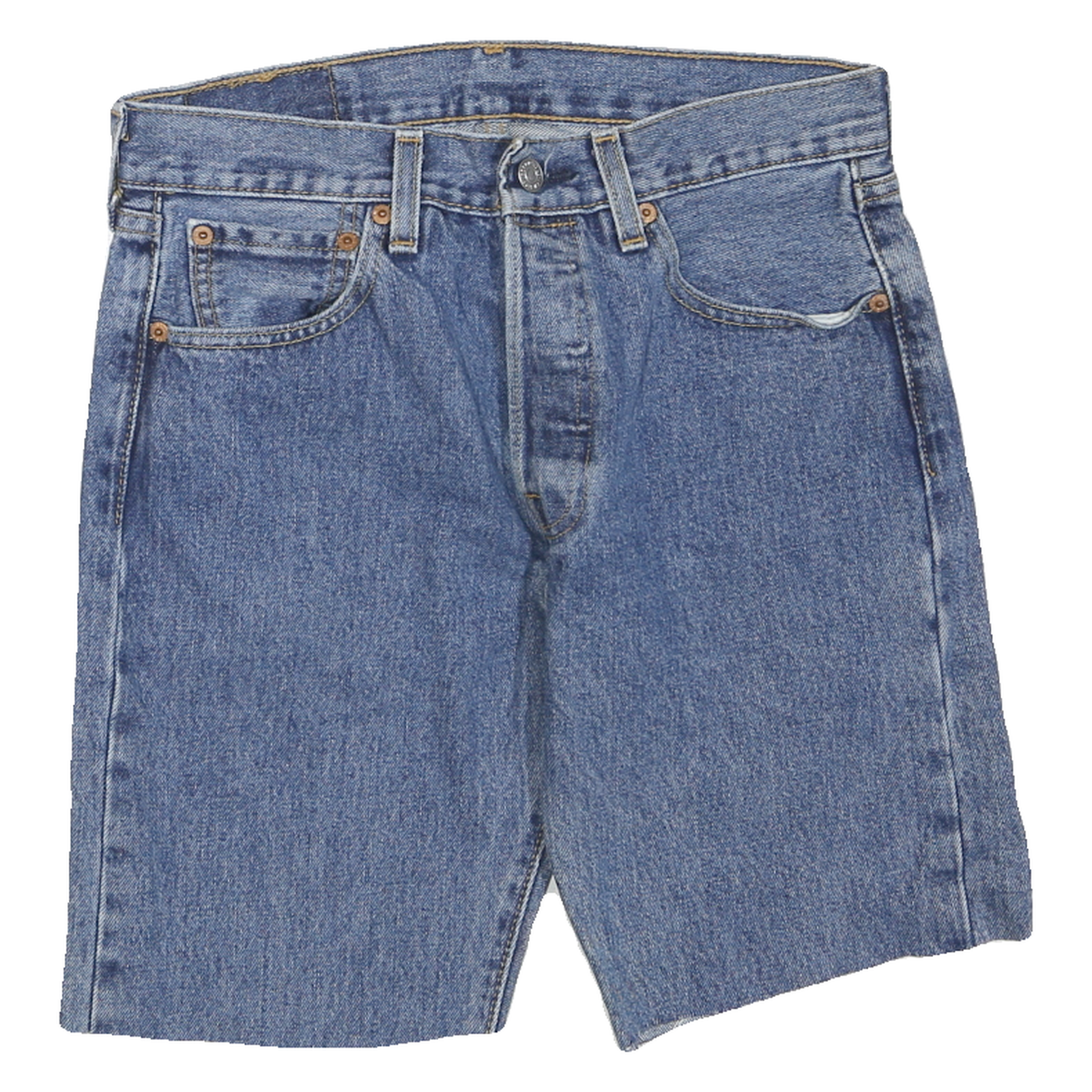 LEVI'S Womens Denim Blue Shorts Regular S W29 Classic Cotton Blend Refurbished - N/A refurbished available on Cerqular