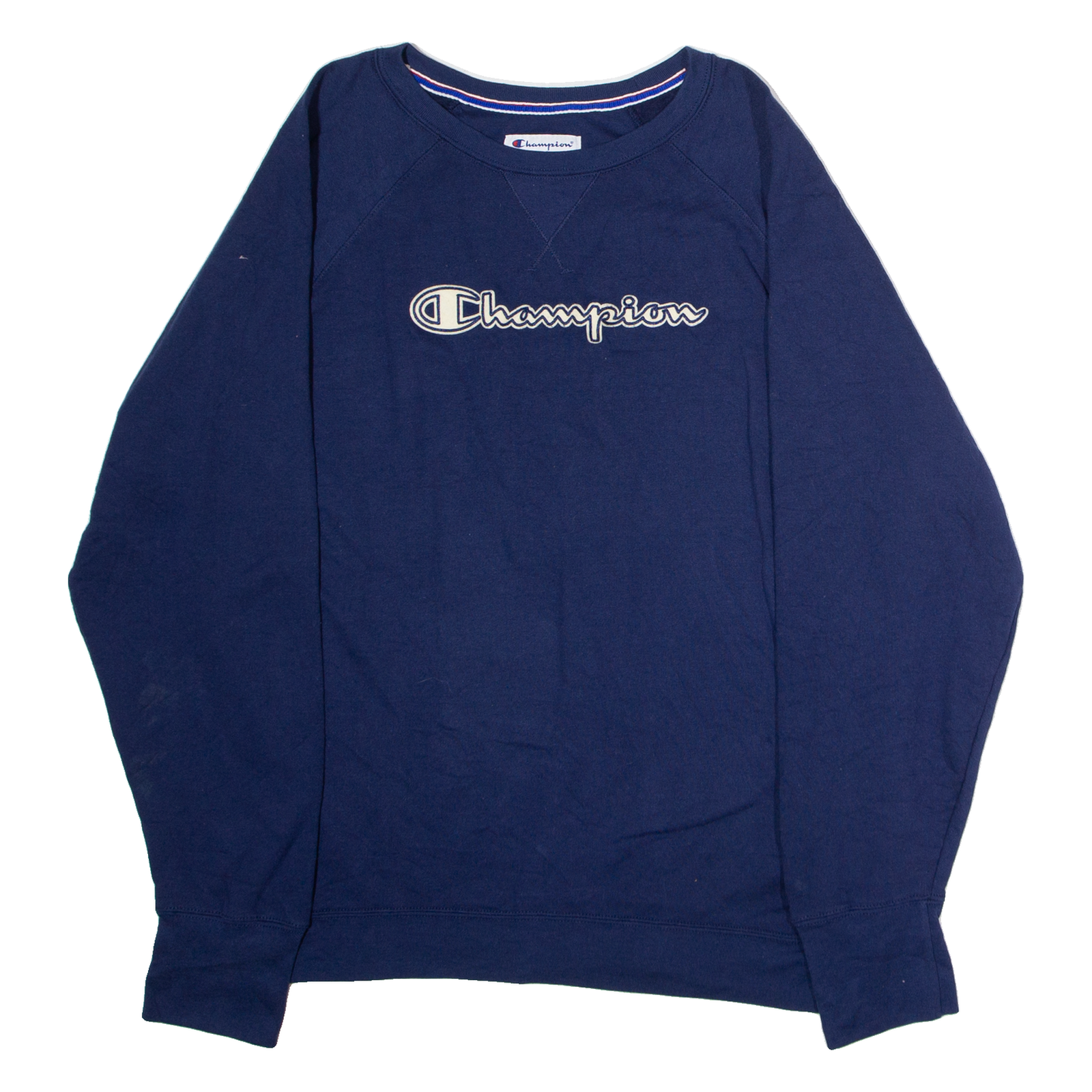 CHAMPION Mens Sweatshirt Blue Crew Neck 2XL Refurbished - N/A refurbished available on Cerqular